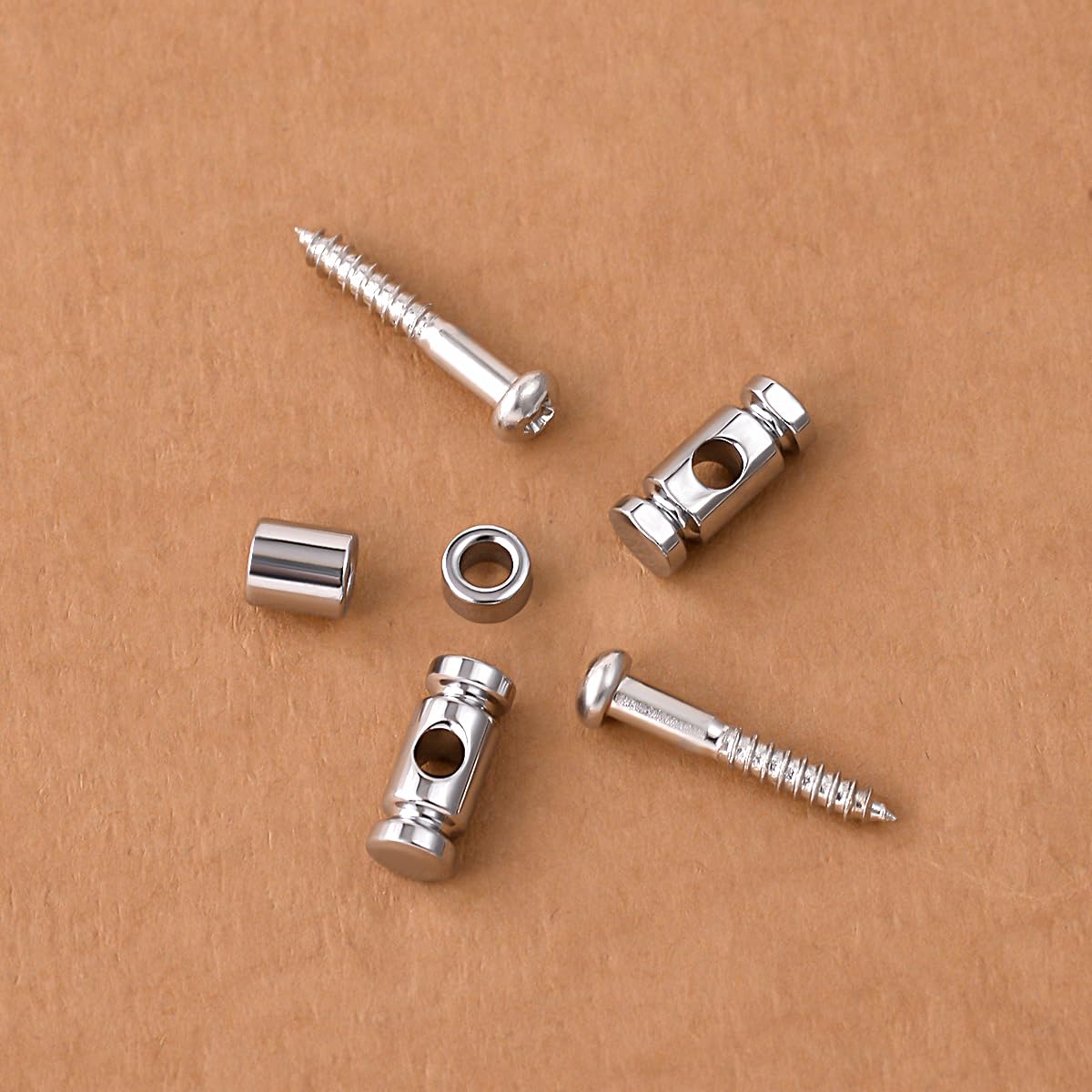 Guyker Guitar Roller String Retainers(Set Of 2)   String Guide, Strings Trees Replacement Part For Electric Guitars, Sr1 Chrome