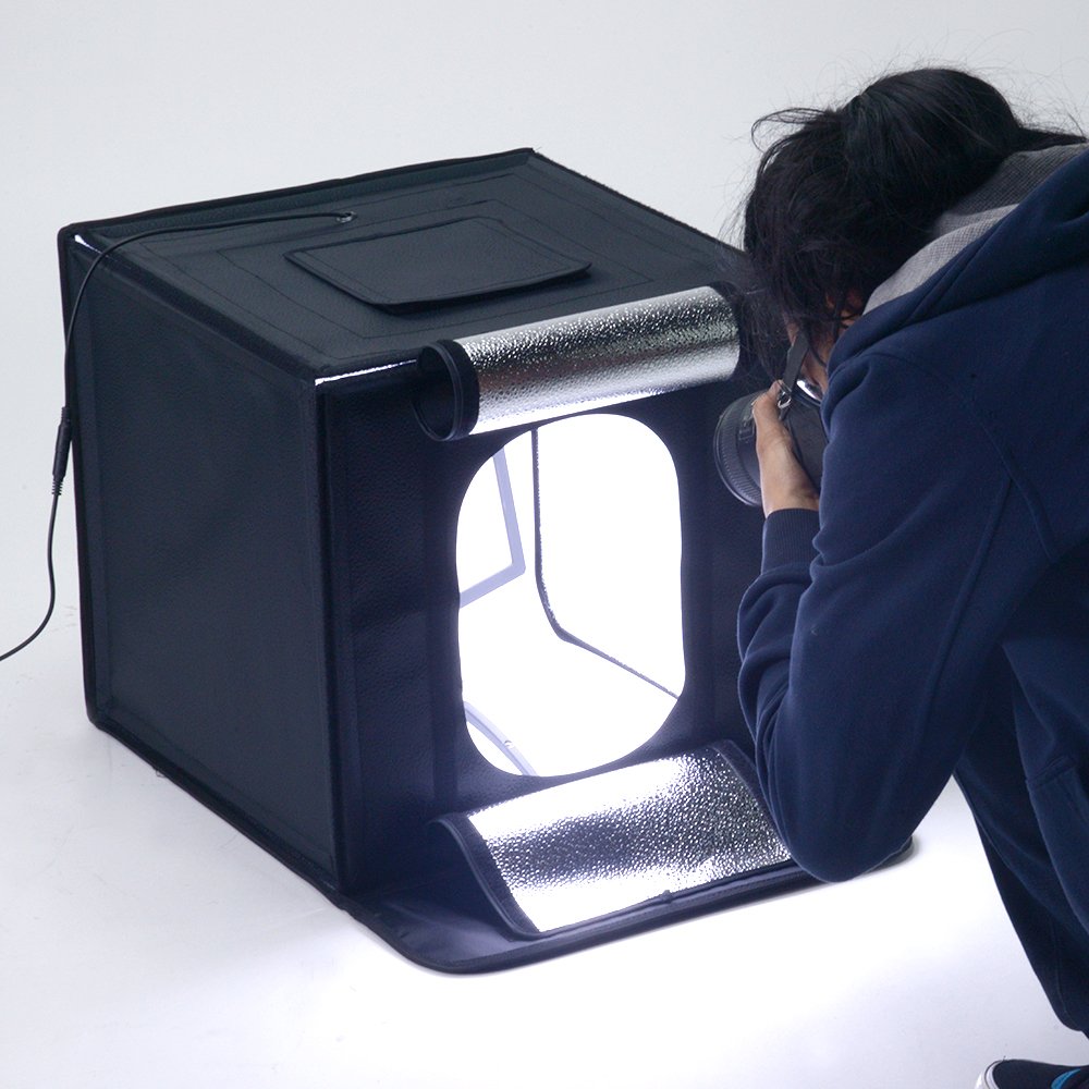 Fotodiox Pro Led 16X16 Studio-In-A-Box For Table Top Photography - Includes Light Tent, Integrated Dimmable Led Lights, Carrying