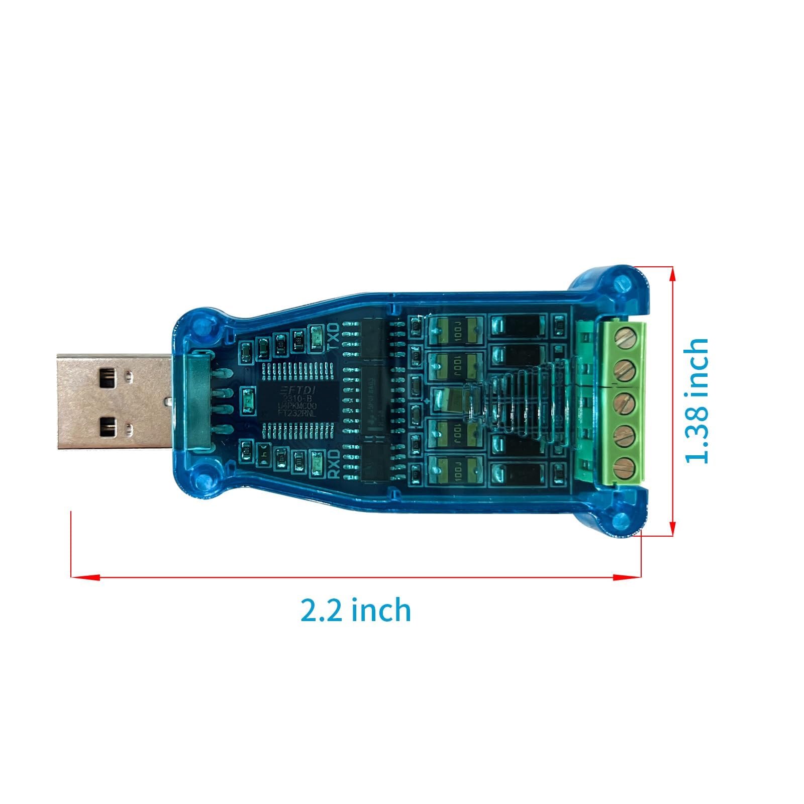 Dsd Tech Sh U11 Usb To Rs485 Rs422 Converter With Ftdi Ft232R Chip Work For Modbus
