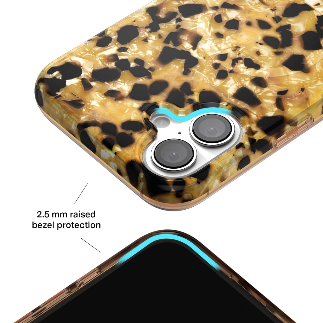 Velvet Caviar Tortoise Shell Phone Case For Iphone 16 [8Ft Drop Tested] Compatible With Magsafe   Protective Luxury Designer Cas