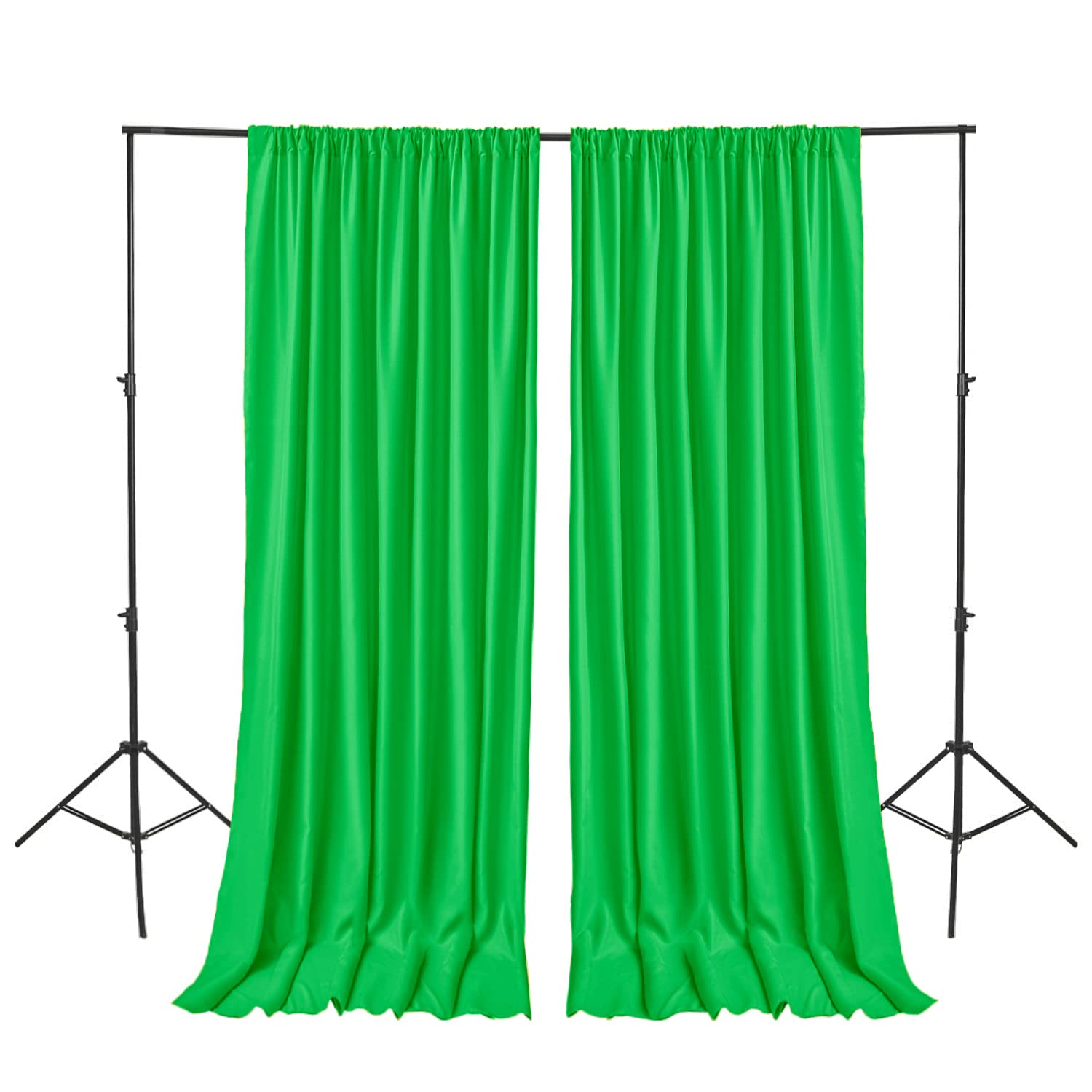 Hiasan Green Screen Backdrop Curtains For Parties, Polyester Photography Backdrop Drapes For Family Gatherings, Wedding Decorati
