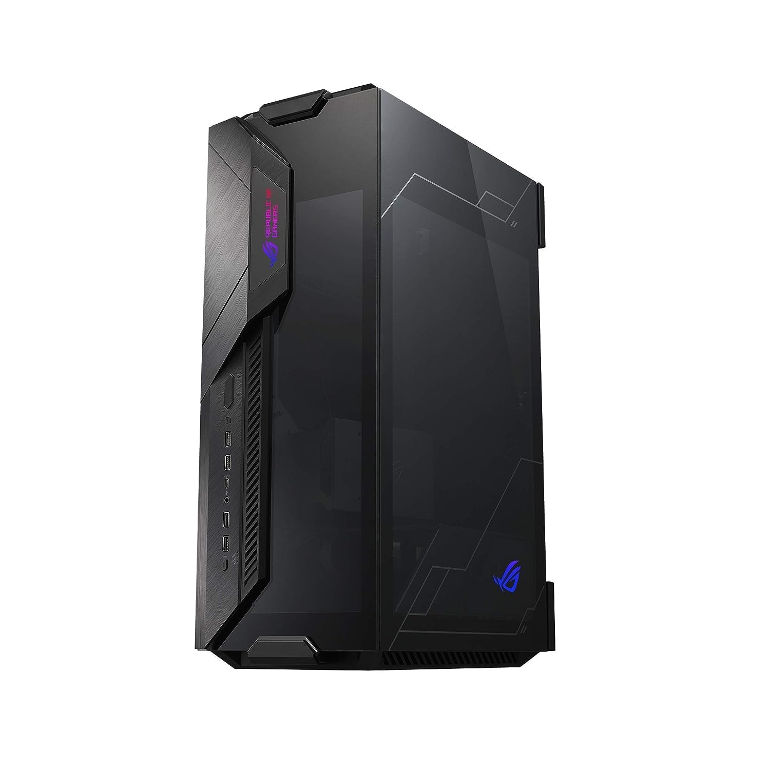 ASUS ROG Z11 MiniITX/DTX Gaming Case with Patented 11 Tilt Design, Compatible with ATX Power Supply,3Slot Graphics, Front I/O 