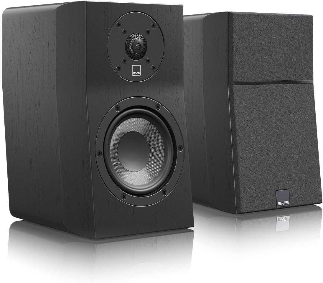 SVS Ultra Evolution Nano Bookshelf Speakers - Pair (Black Oak)