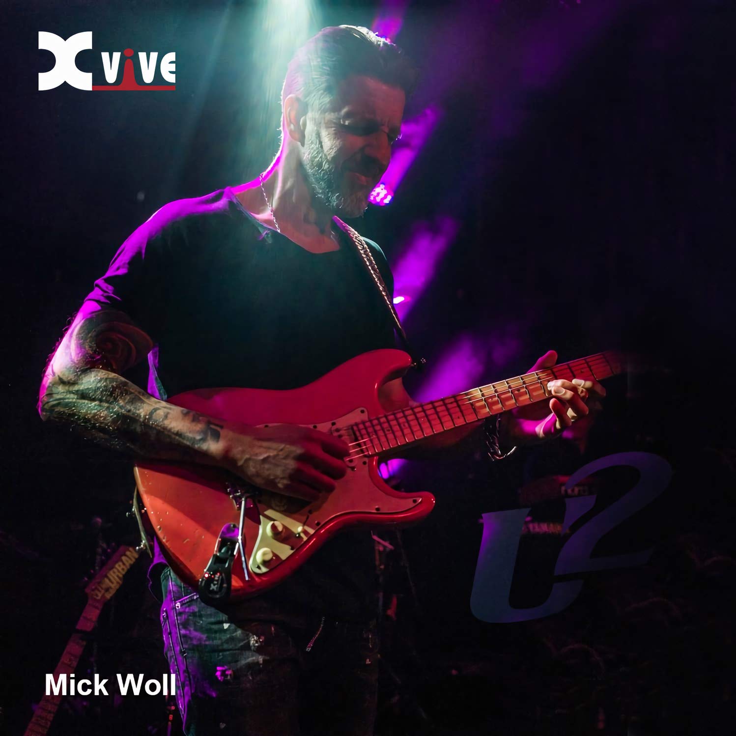 Xvive U2 Wireless Guitar System Rechargeable 2.4Ghz Guitar Wireless Transmitter And Receiver For Electric Guitar Bass Violin Key