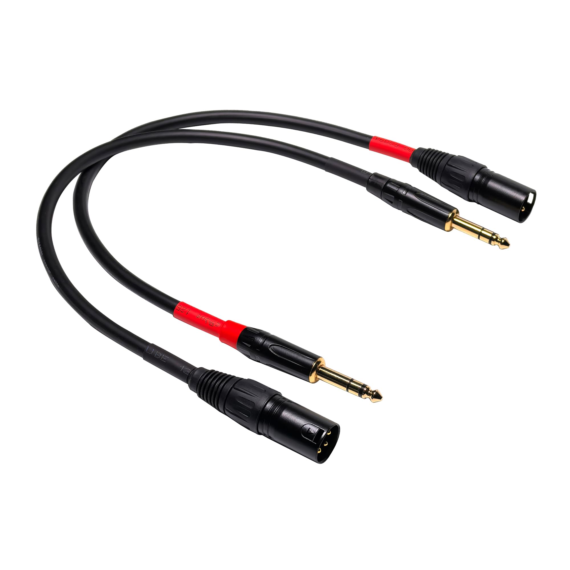 Suanqi 024 1/4 Inch Trs To Xlr Male Cable, Balanced 6.35Mm Trs Plug To 3 Pin Xlr Male, Quarter Inch Trs Male To Xlr Male Microph