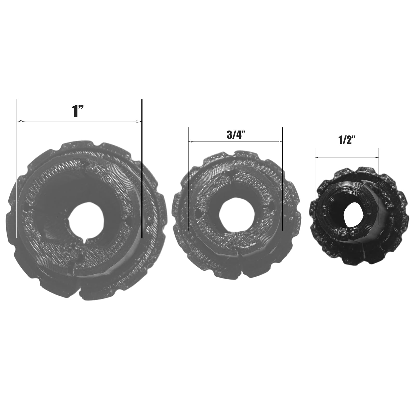 1/2 Inch,3/4 Inch,1 Inch Wall Grommet For Starlink Cables,Starlink Cable Routing Kit,Star Link Accessories,(Black,1/2 Inch,2 Pac