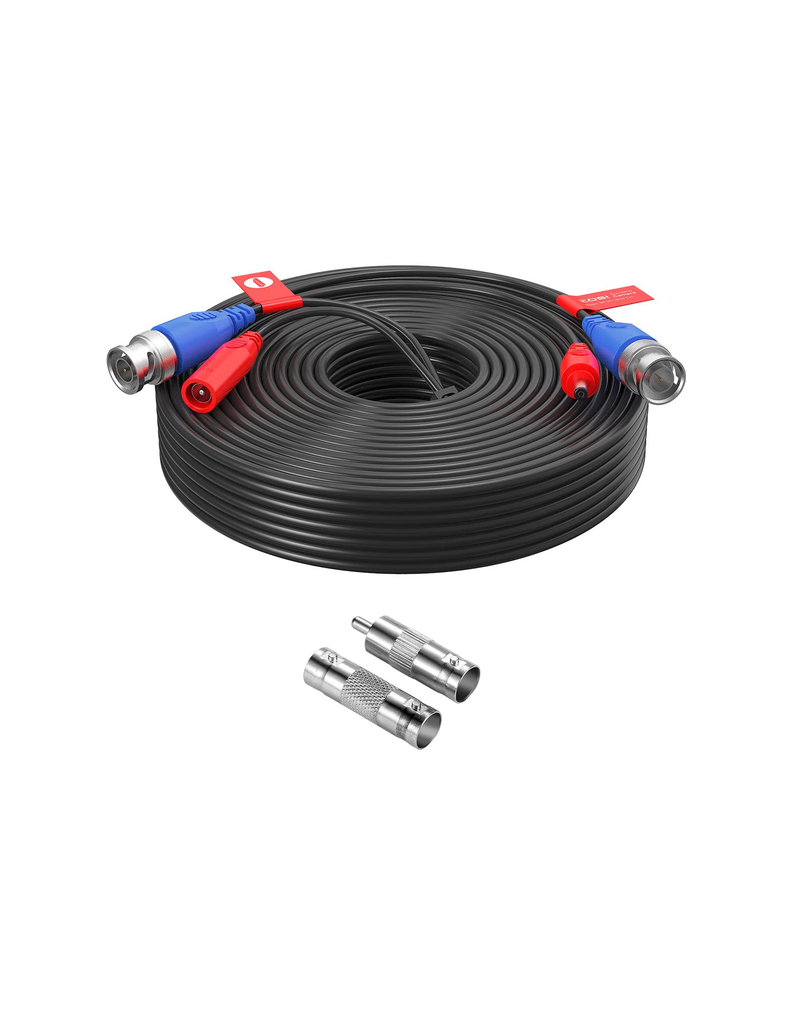 Zosi 1 Pack 60Ft 18M 2 In 1 Video Power Cable, Bnc Extension Cctv Surveillance Camera Cables For 960H,720P,960P,1080P Video Secu