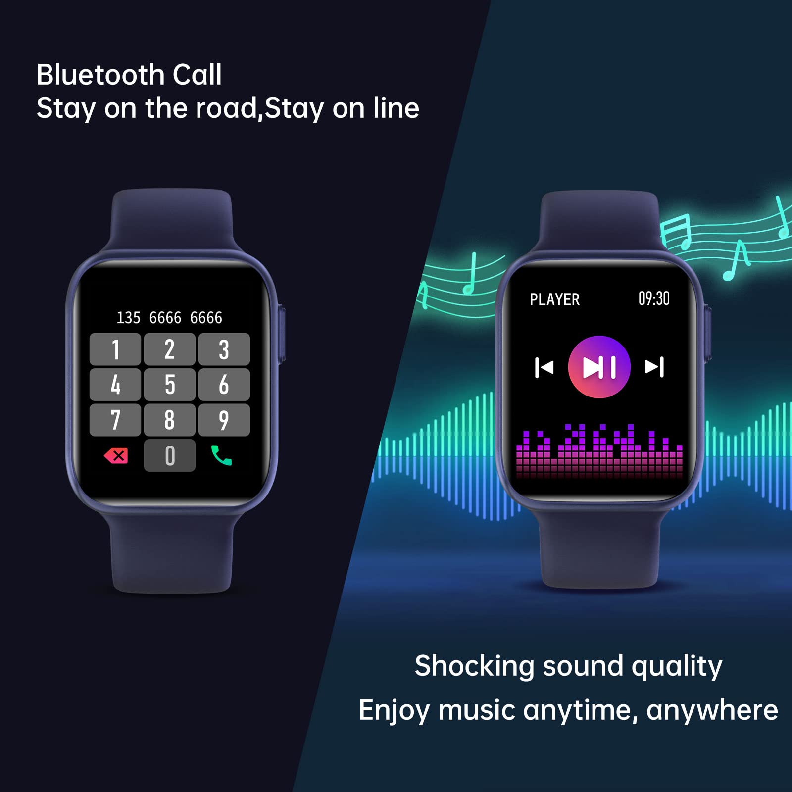 Bebinca Smart Watch, Fitness Tracker With Heart Rate Sleep Monitor, 1.7 '' Touch Screen Smartwatch [Answer/Make Call] Ai Voice,