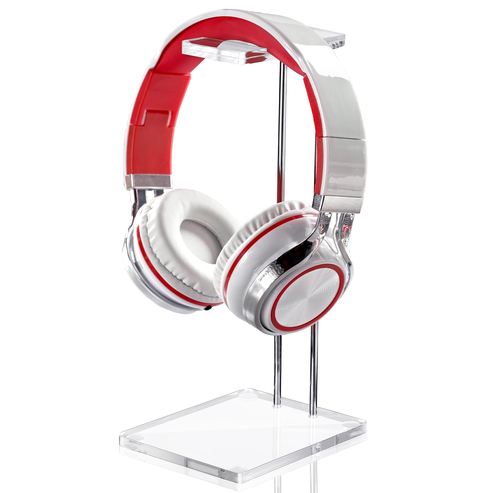 Xuhal Acrylic Headphone Stand Headset Holder for Desk, Clear Acrylic Gaming Headset Stand Universal Headphone Holder for Desktop