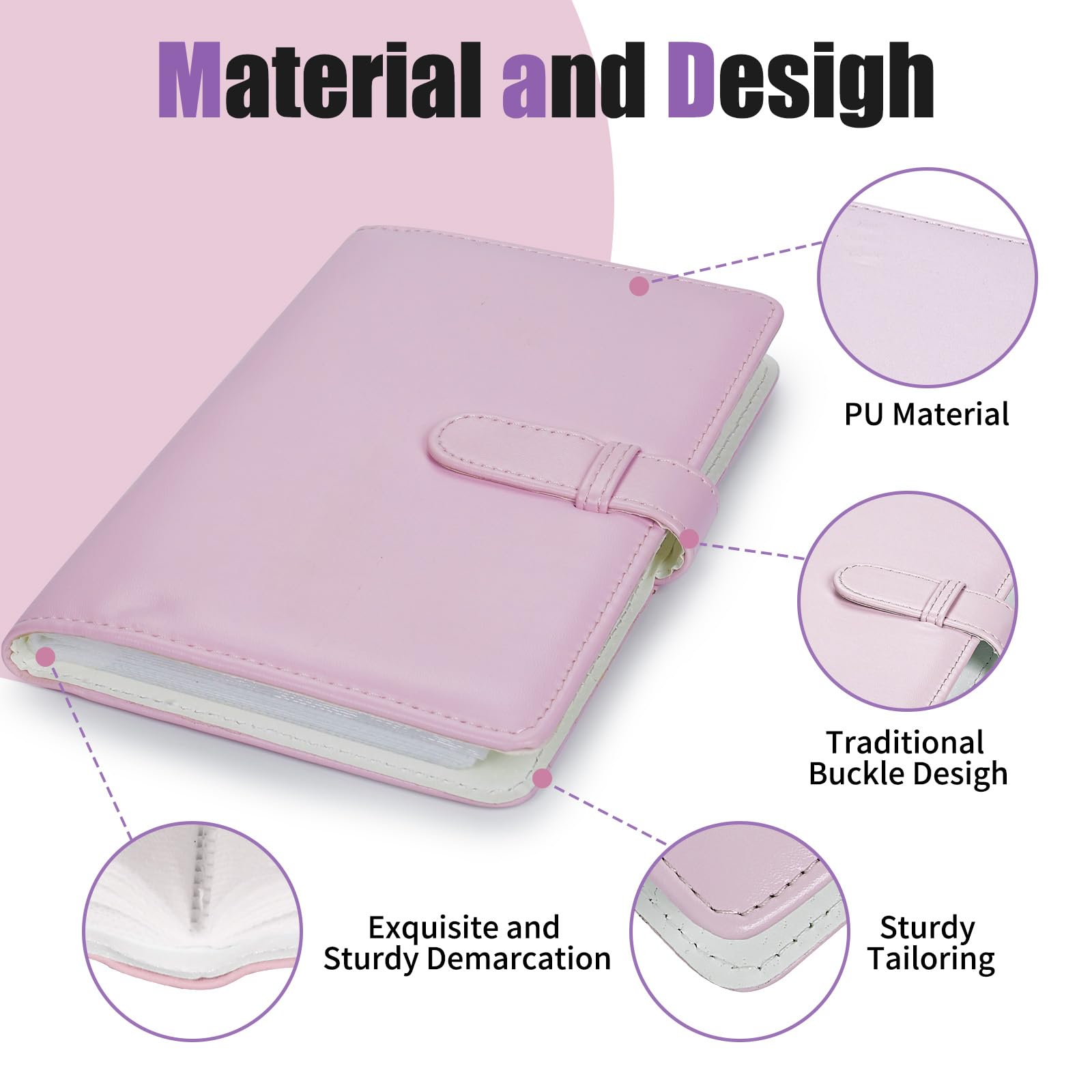 Riosin 108 Pockets Mini Album Compatible With Fujifilm Instax Mini Film, Suitable For Instax Mini 12/11/7+/9/Evo/Link 2, 2X3''Ph