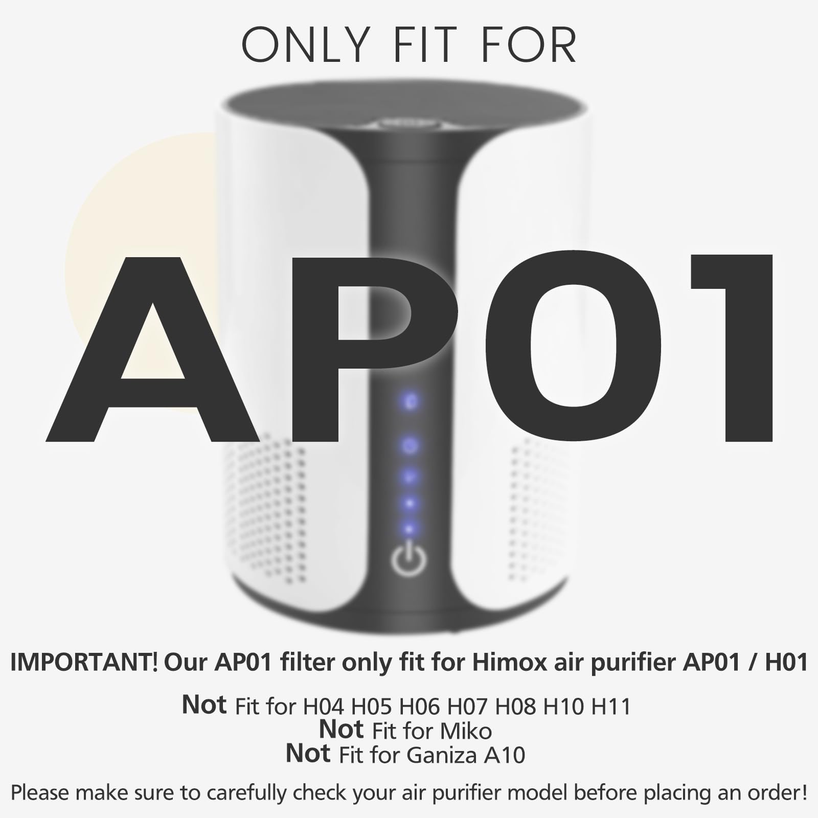 Ap01 Replacement Filter ???????? Compatible With Himox Ap01(H01) H13 Medical Grade True Hepa Filter For Himox Filter Replacement