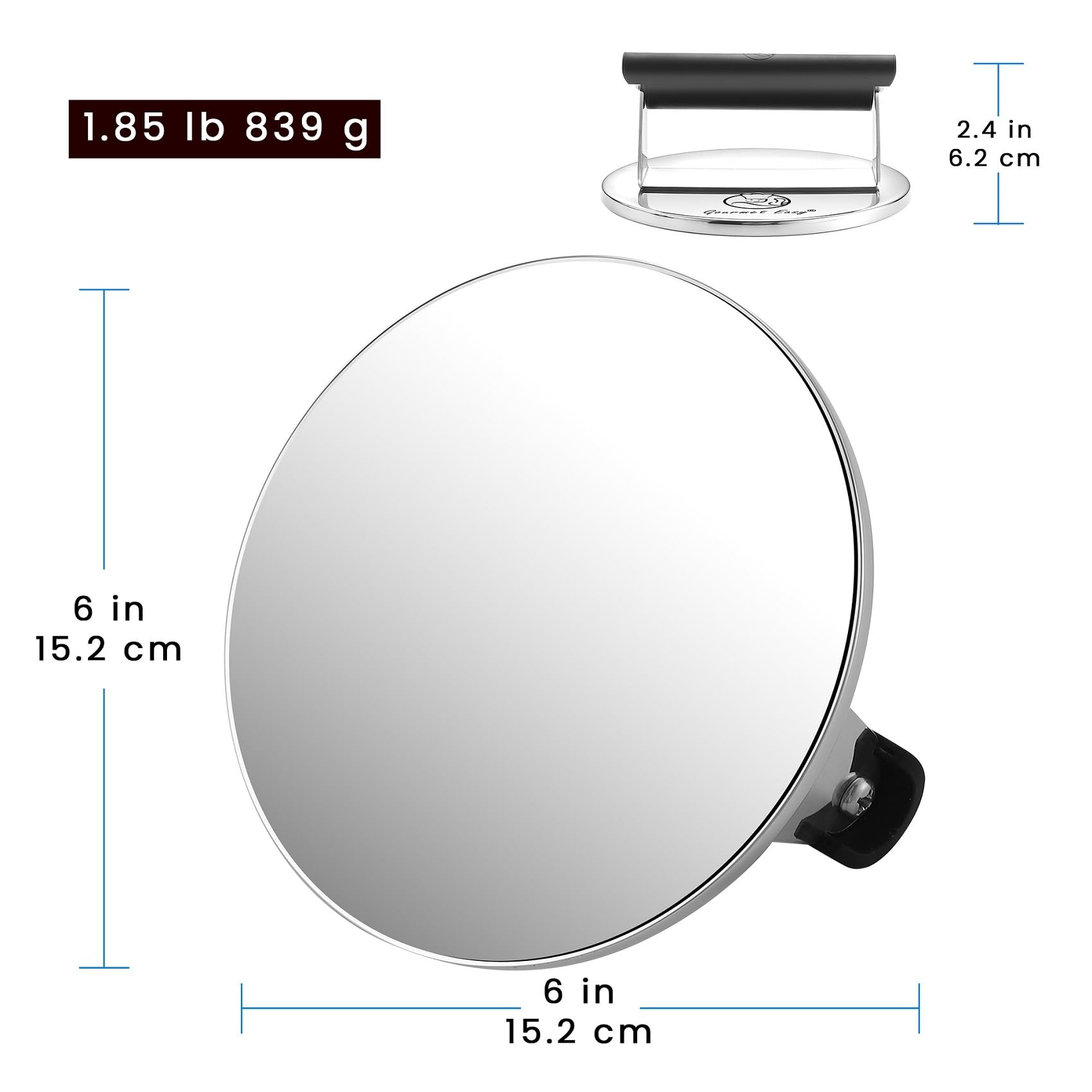 2Lb Smash Burger Press Stainless Steel, Burger Smasher For Griddle Heat Resistant Handle, Hamburger Press, Dishwasher Safe Grill