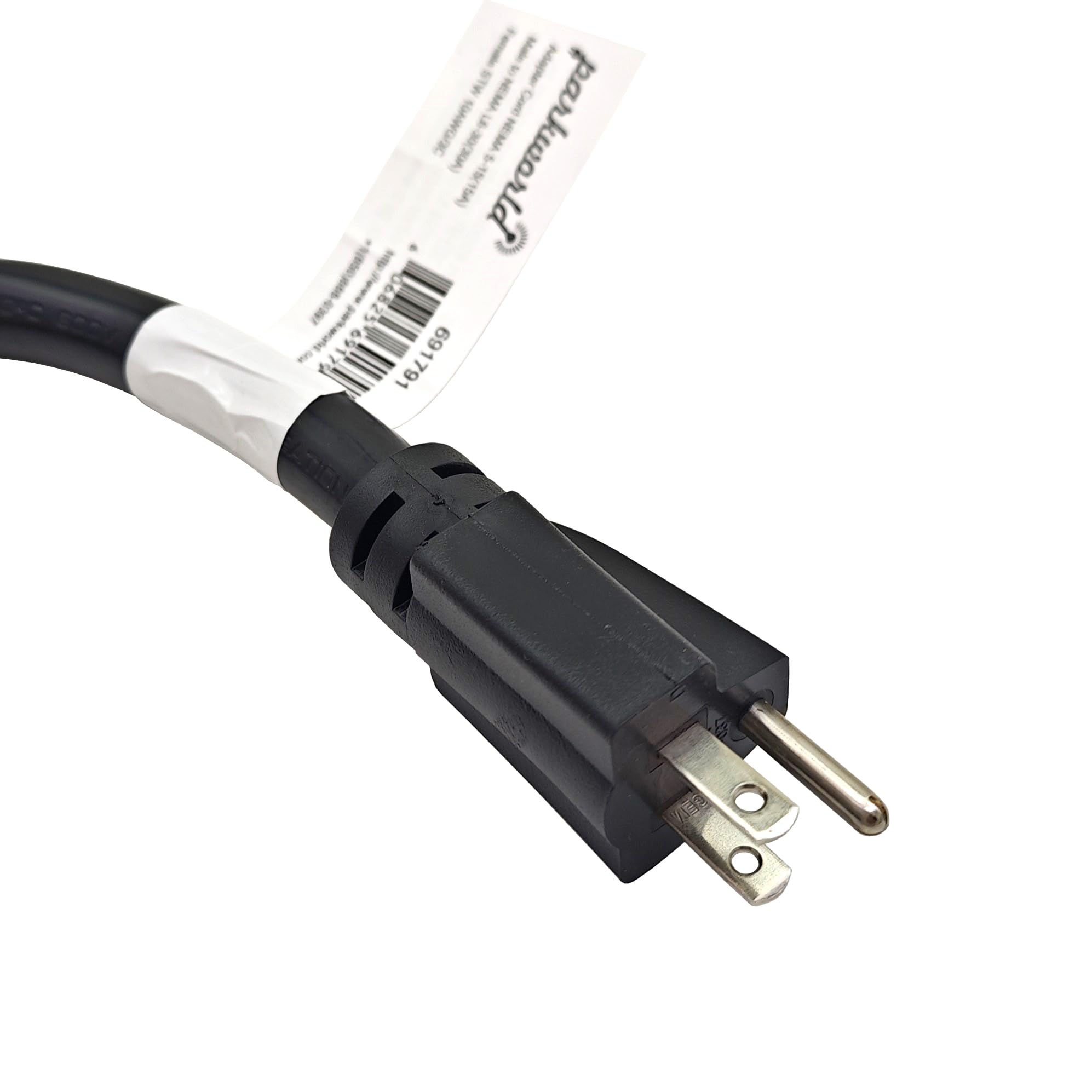 Parkworld 691791 Adapter Cord 15 Amp 5 15P Male To 30 Amp L6 30R Locking Connector Female (Only Output 125V 15A)