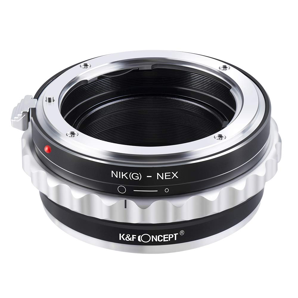 K&F Concept Lens Mount Adapter Compatible With Nikon G Af S F Ais Ai Nikkor F Mount G Type D/Slr Lens To Sony Alpha E Mount Nex Camera Compatible With Sony Alpha A7,A6000,A6300,A6500,A5000,A5100