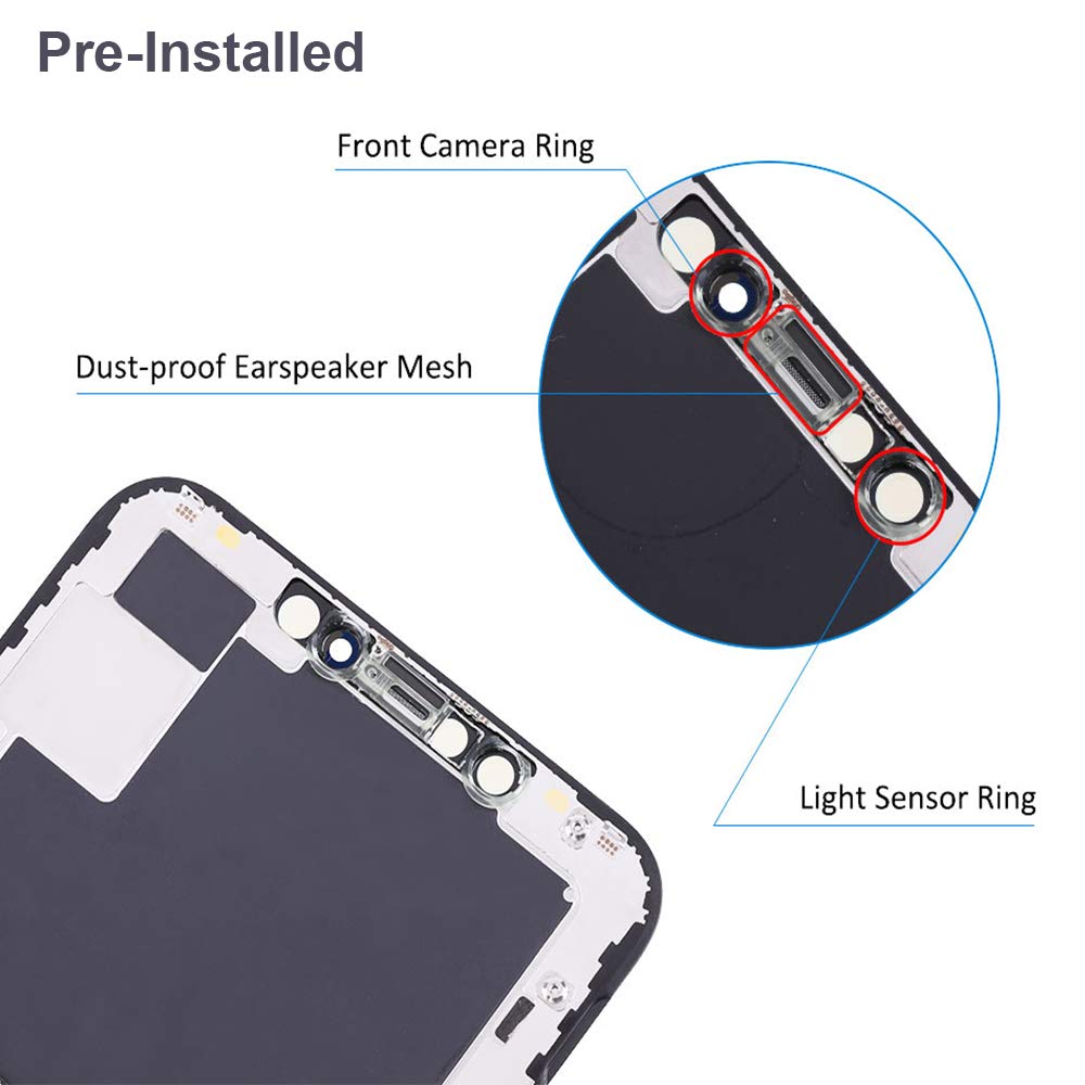 For Iphone Xs Max Screen Replacement 6.5 Inch Lcd Touch Screen Display Digitizer Repair Kit Assembly With Complete Repair Tools