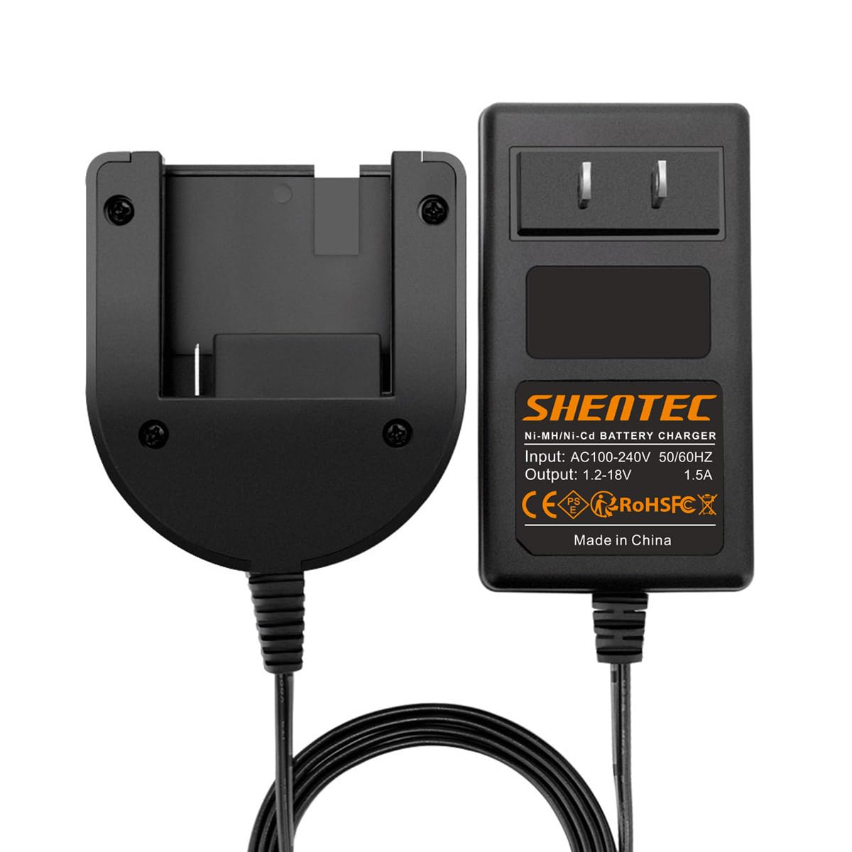Shentec 1.2V 18V Porter Cable Ni Mh/Ni Cd Charger Compatible With Porter Cable Pc18B Pcxmvc Pcc489N Porter Cable Battery Slide I