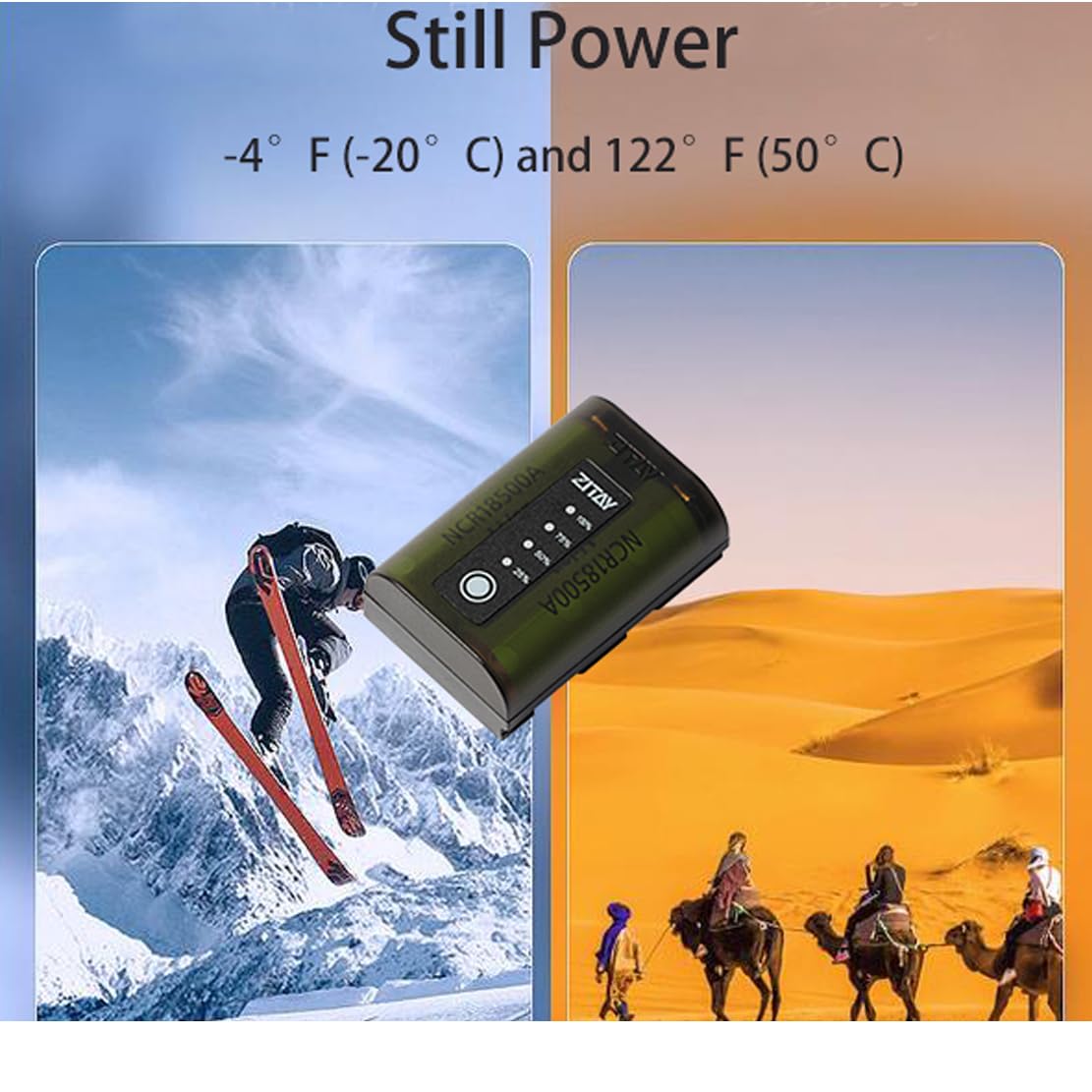 ZITAY LP-E6NH Camera Battery 2040mAh for Canon EOS R5 R6 5D Mark IV 90D