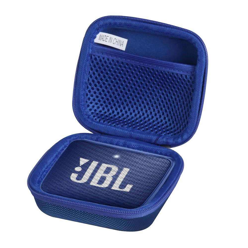 Adada Hard Travel Case For Jbl Go2 - Waterproof Ultra Portable Bluetooth Speaker (Blue)