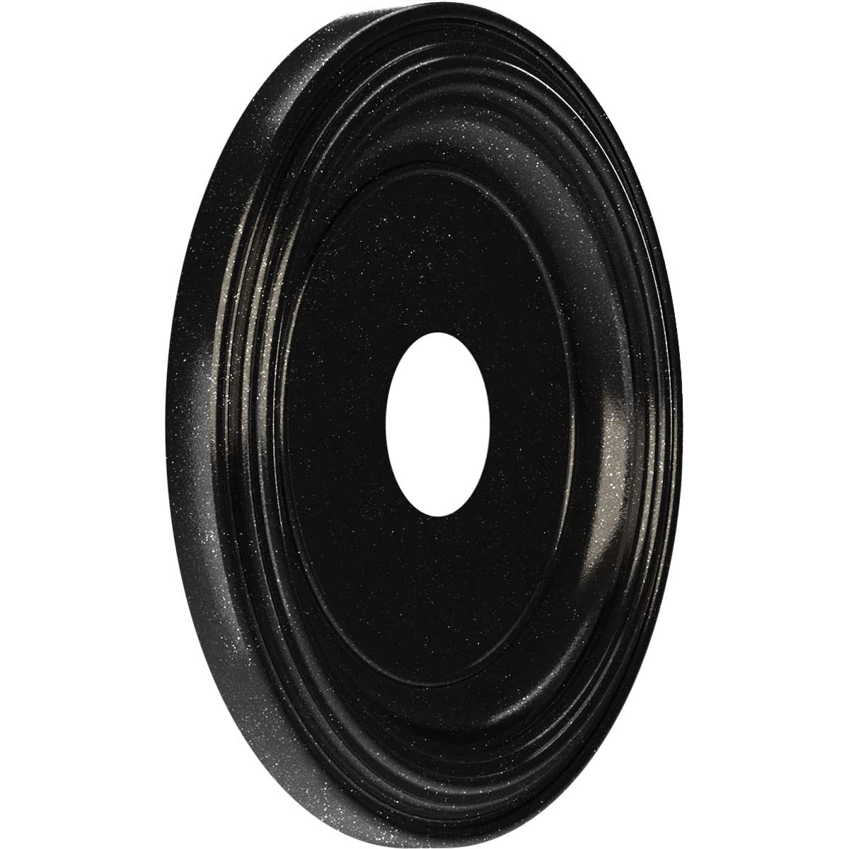 Ekena Millwork Cmp16Tragx Traditional Thermoformed Pvc Ceiling Medallion (Fits Canopies Up To 9 1/2''), 16''Od, Textured Metalli