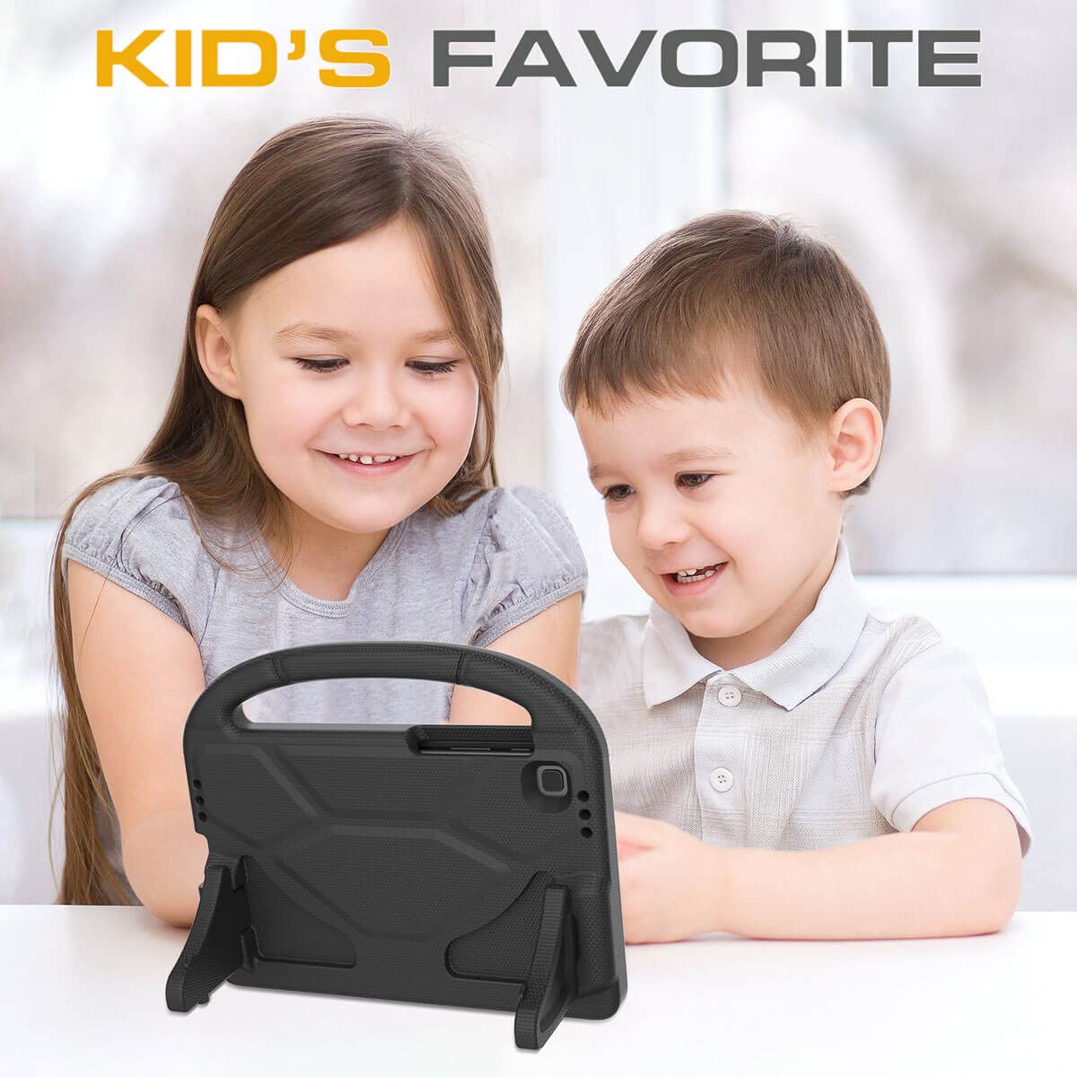 Toevek Kids Case For Samsung Galaxy Tab A7 Lite 8.7 Tablet, Built-In Screen Protector, Shockproof Handle Stand Protective Case F