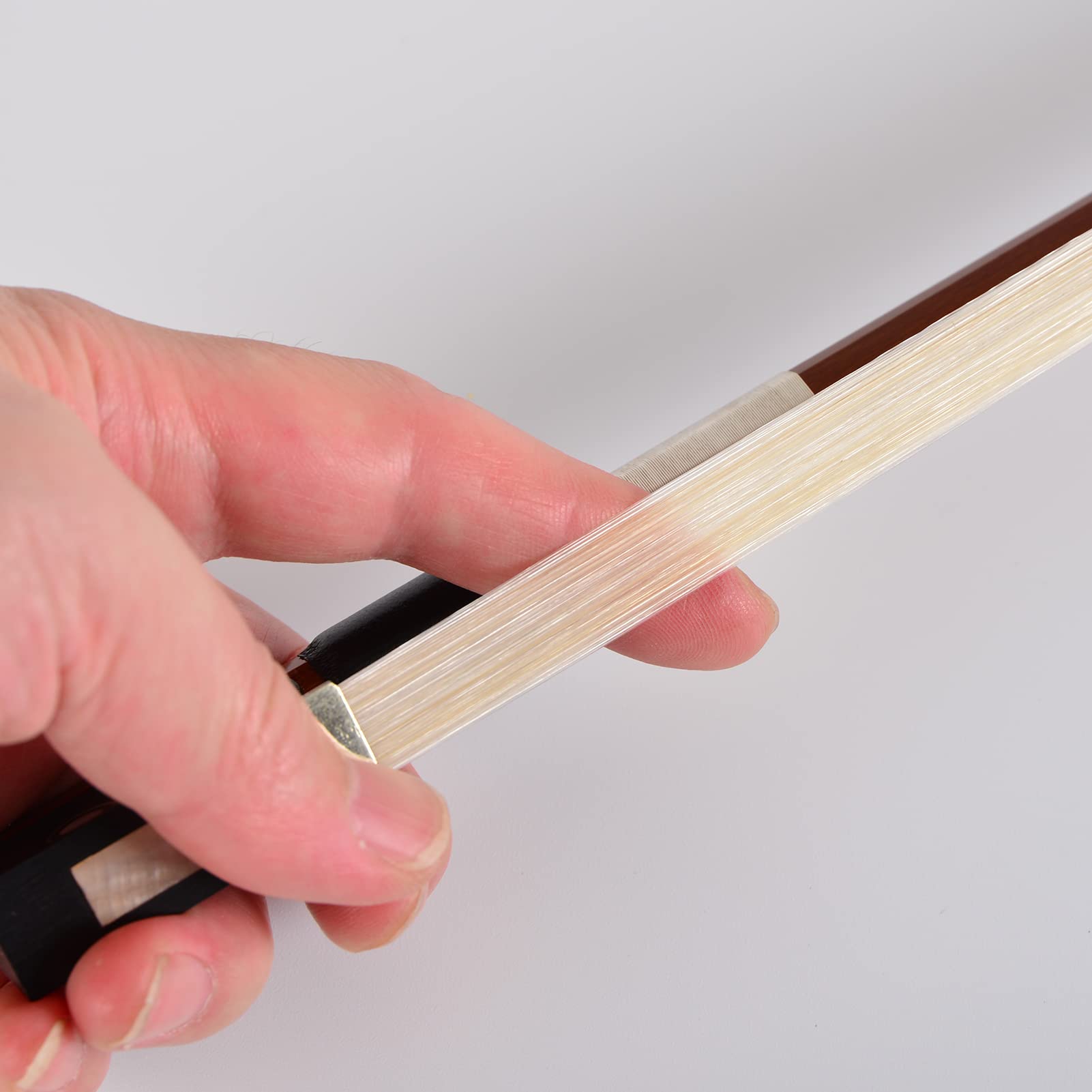 Winsterbow Brazilwood Ebony Violin Viola Cello Bow Full Size Ebony Frog With Natural Horsehair (Violin Bow 4/4)