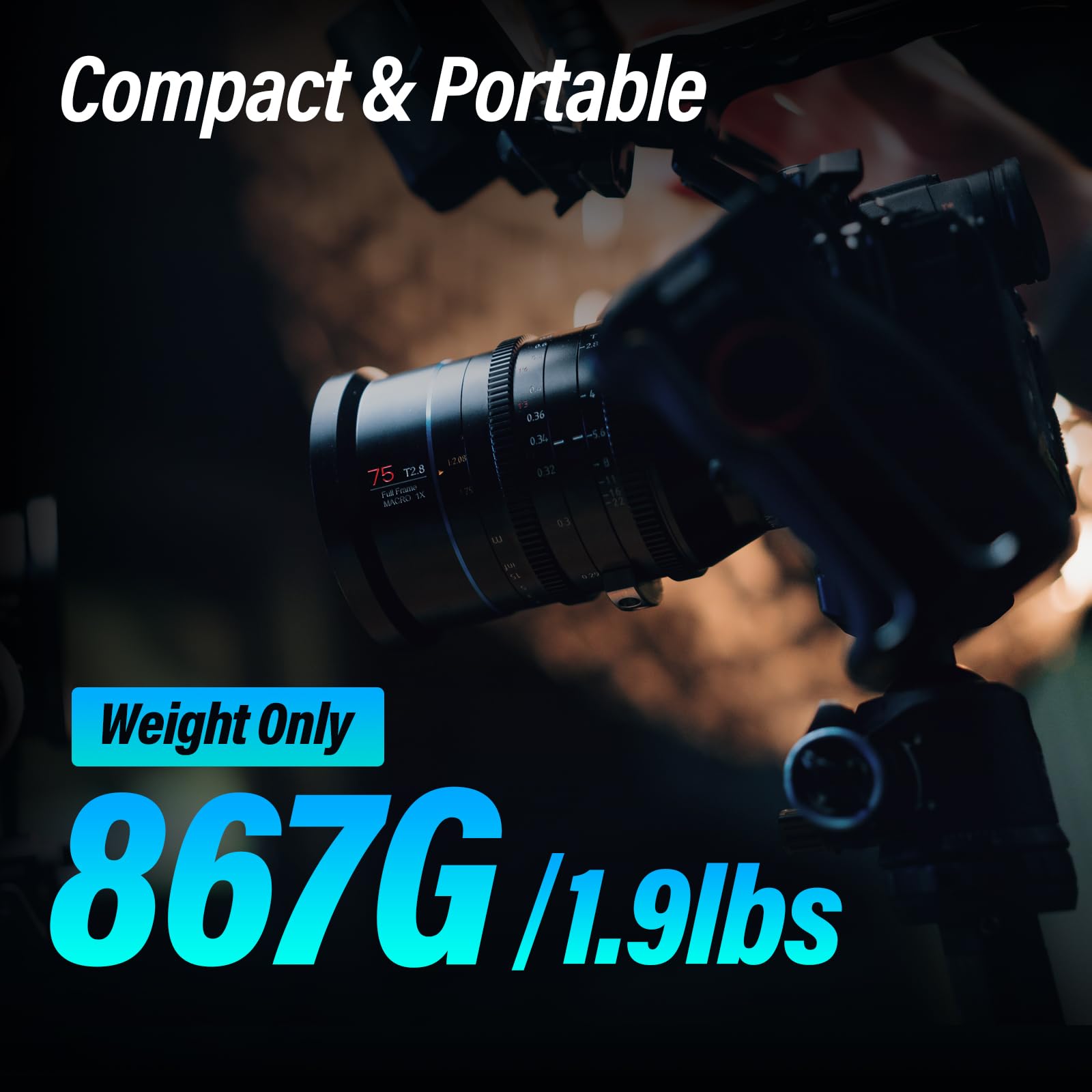 Sirui 75Mm Jupiter Macro T2 Full Frame Cine Prime Lens (Ef Mount)