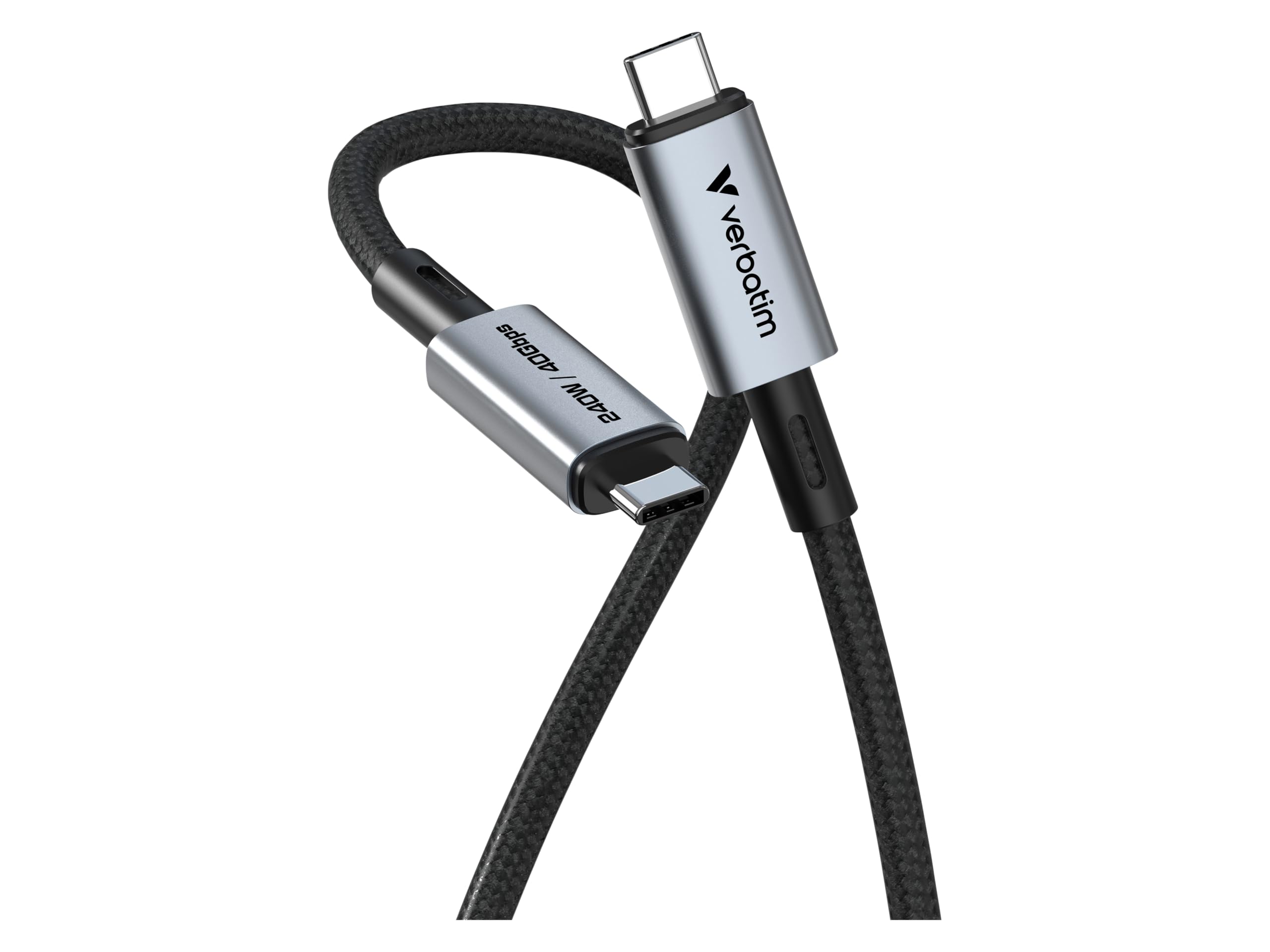 Verbatim Sync & Charge Cable USB-C to USB-C 240W 40 Gbps 120 cm, W129238075 (USB-C 240W 40 Gbps 120 cm)