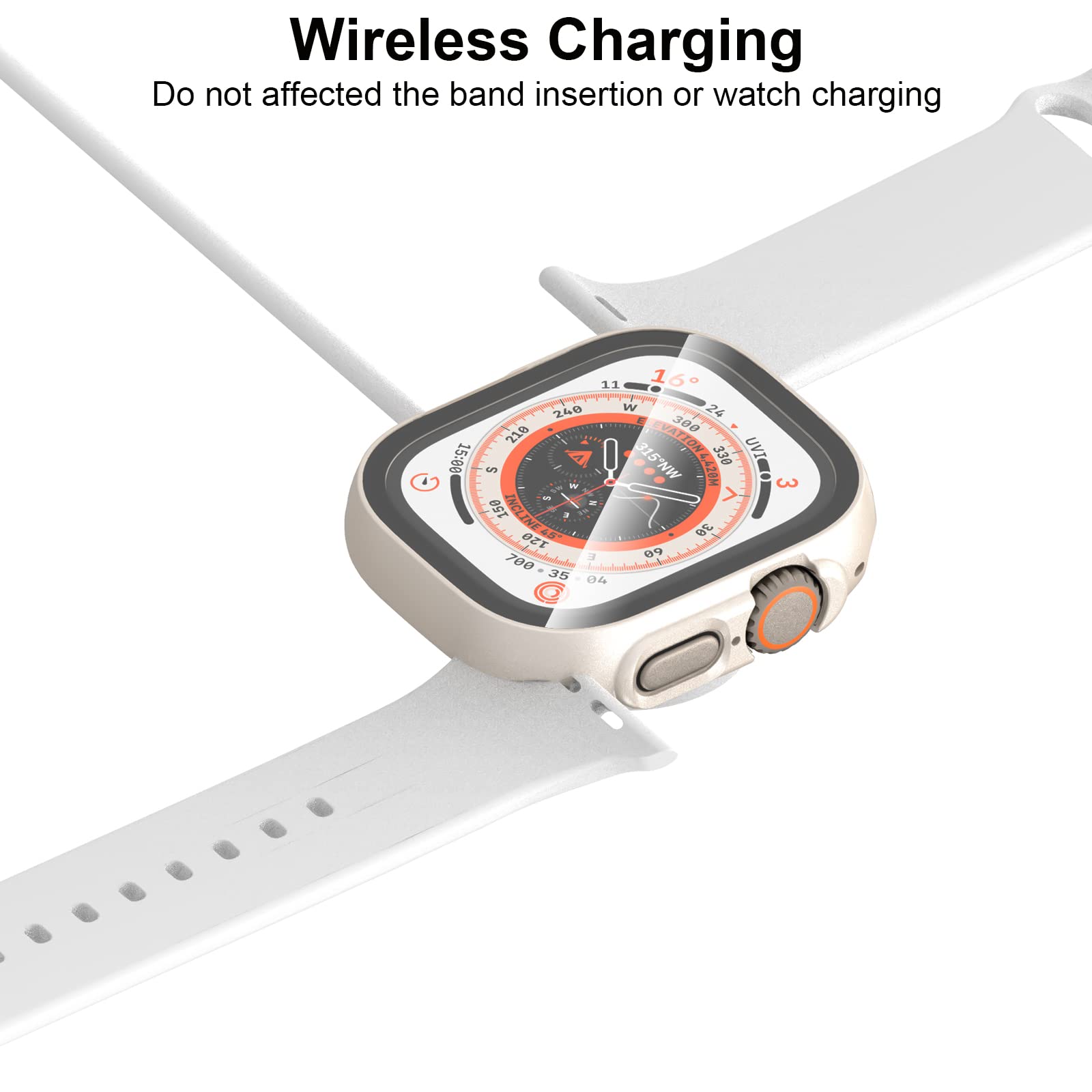 6 Pack Case With Tempered Glass Screen Protector For Apple Watch Ultra 2/Ultra 49Mm, Hasdon Ultra Thin Scratch Resistant Full Pr