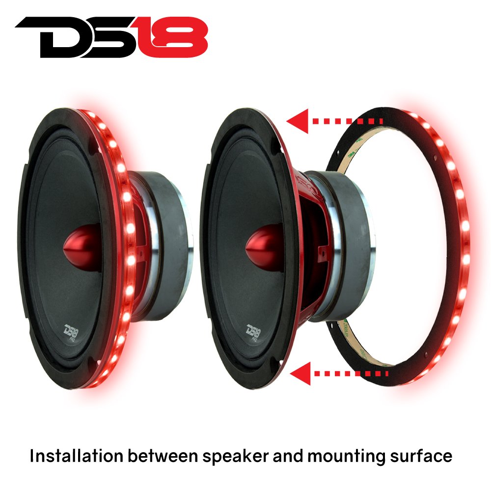 Ds18 Lring10 Led Rgb Speaker Ring Waterproof 10-Inch - Millions Of Colors To Choose From When Install With An Rgb Module Or One