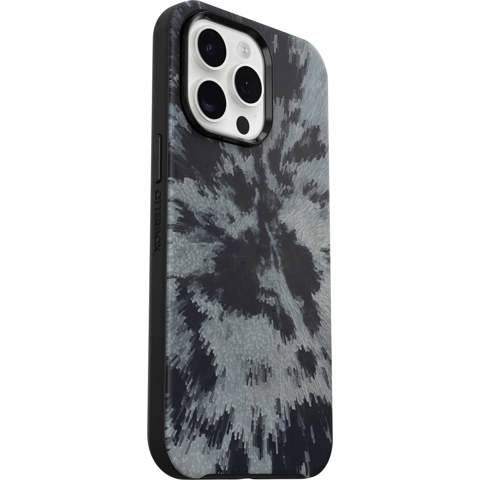 Otterbox Iphone 15 Pro Max (Only) Symmetry Series Case   Burnout Sky (Black), Snaps To Magsafe, Ultra Sleek, Raised Edges Protec
