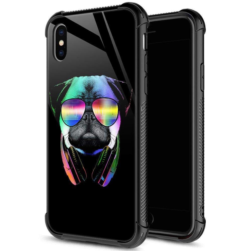 Zhegailian Case Compatible With Iphone Xs Max,Music Dog Case For Iphone Xs Max For Boys Men,Pattern Design Anti Scratch Organic