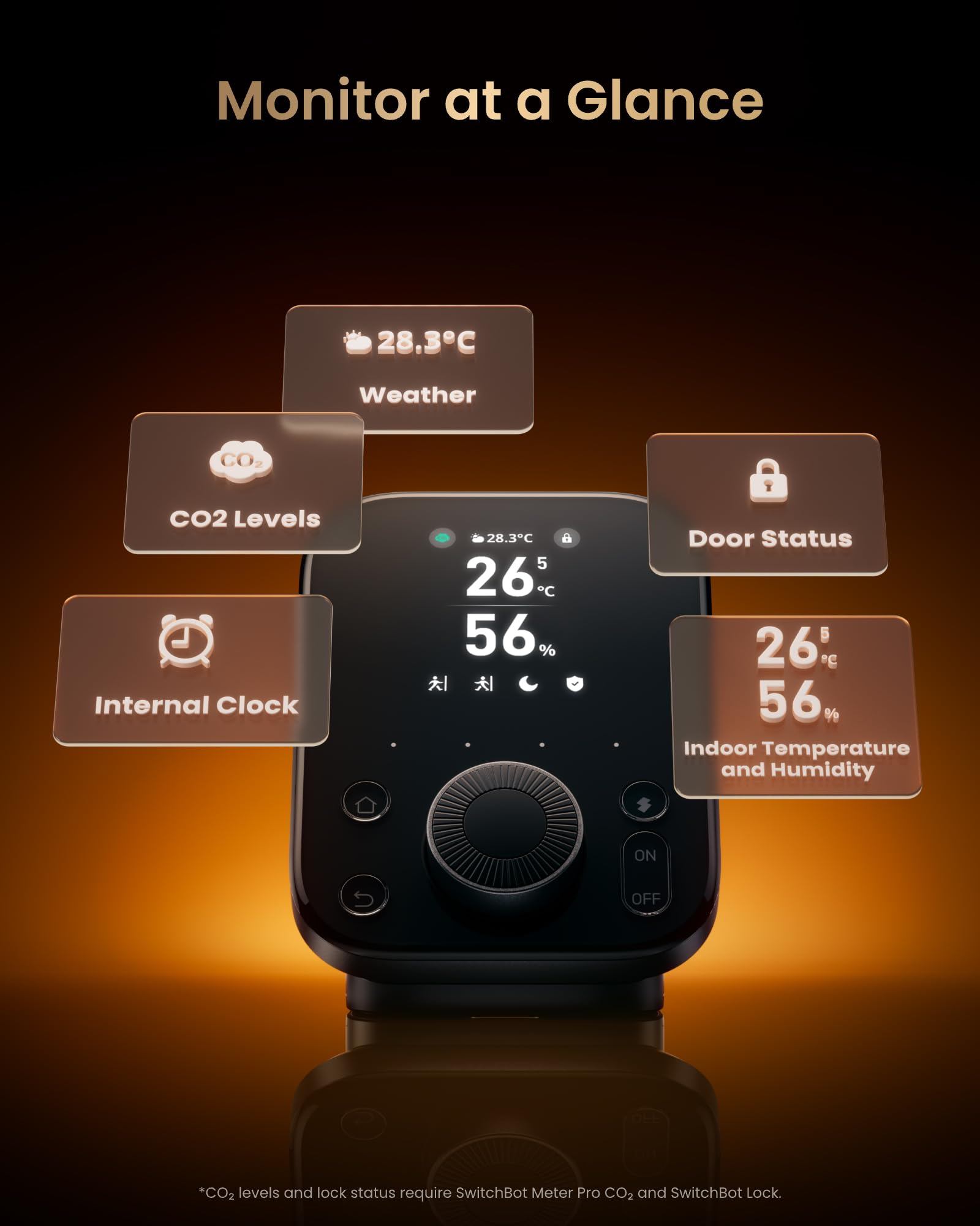 Switchbot Hub 3 (3Rd Gen), Smart Home Hub With 2.4 Ips Screen & Knob Control, Wifi Thermometer Hygrometer, Ir Remote Hub (Matter