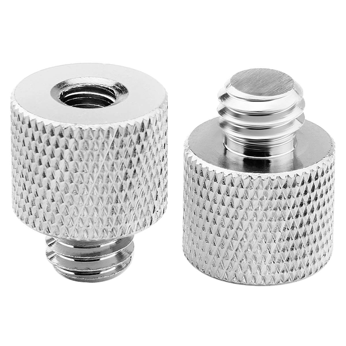 Jomley 1/4 To 3/8 Adapter,1/4'' 20 Female To 3/8'' 16 Male Screw Thread Adapter For Camera Monitor, Mic Stand, Tripod   2 Pack