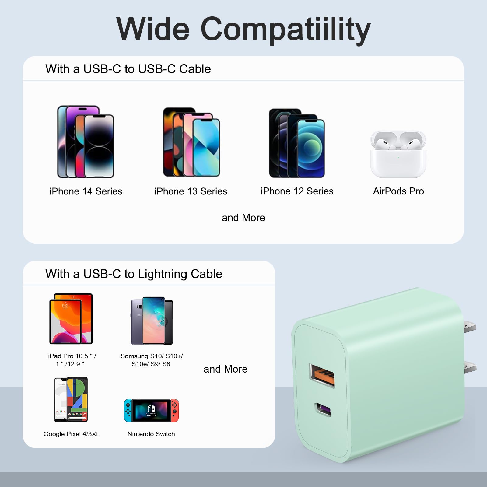 Usb C Charger Block Iphone Charger Block 3 Pack,Charging Blocks Box Iphone Charger Block For Iphone 16/16 Plus/16 Pro/16 Pro Max