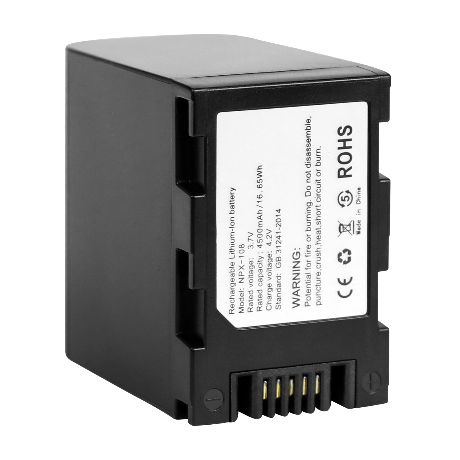 Oiexi Npx 108 4500Mah Large Capacity Rechargeable Battery Pack For Camcorders