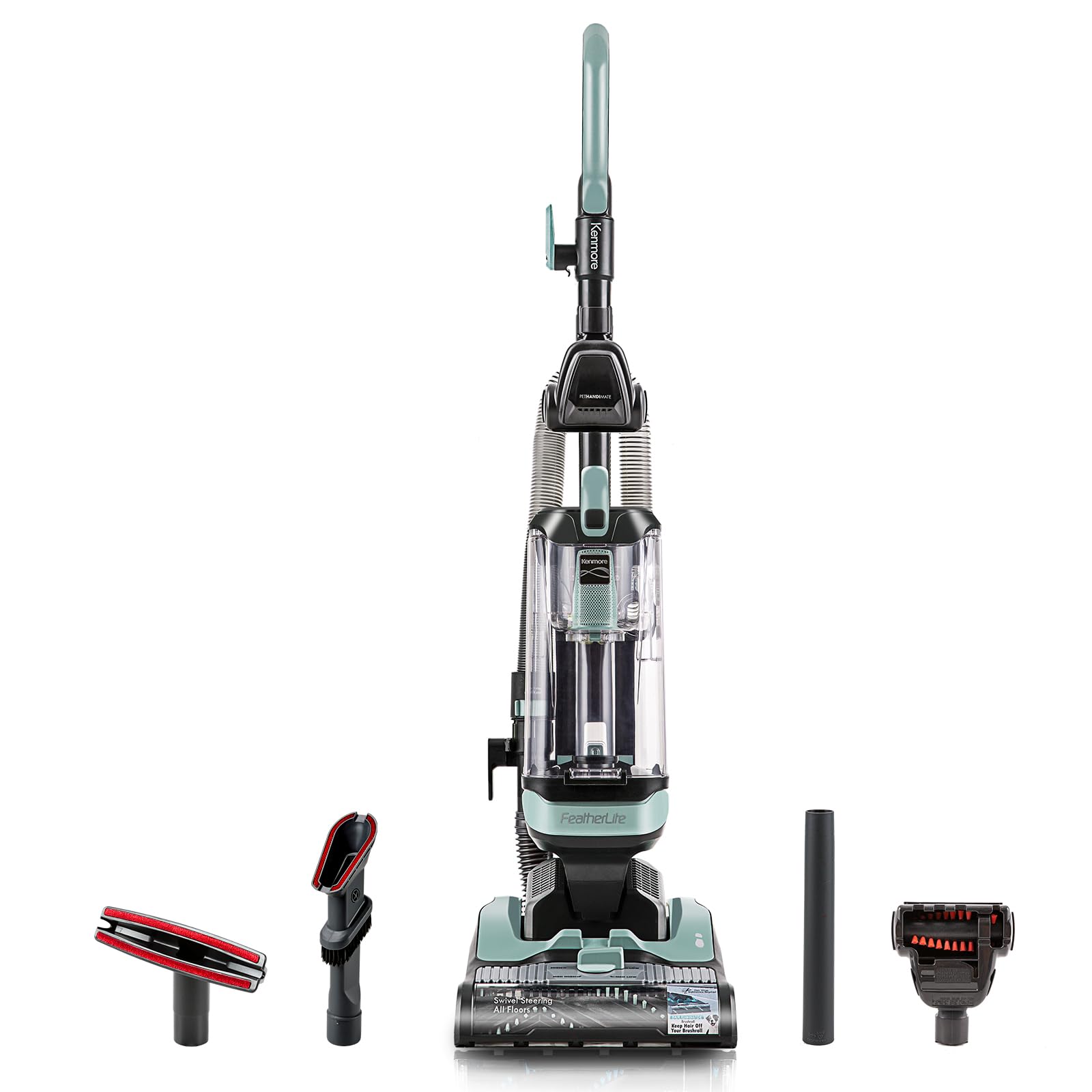 Kenmore Du1275 Bagless Upright Vacuum Lightweight Carpet Cleaner With 4 Height Adjustment, Hair Eliminator Brushroll, Pet Handim