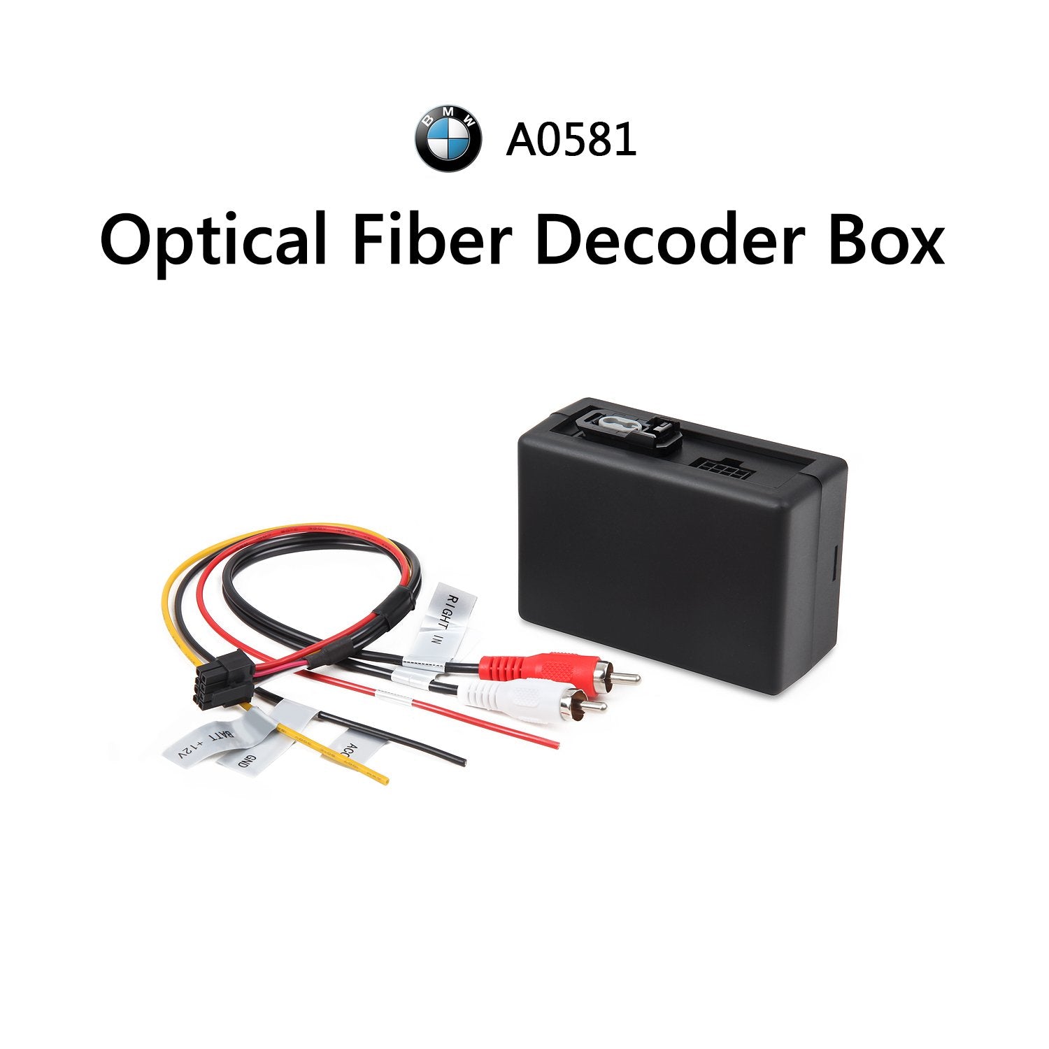 Eonon Optical Fiber Decoder Box Designed For E90A13/E90A12S Car Radio, Compatible With Bmw E90/E91/E92/E93 A0581