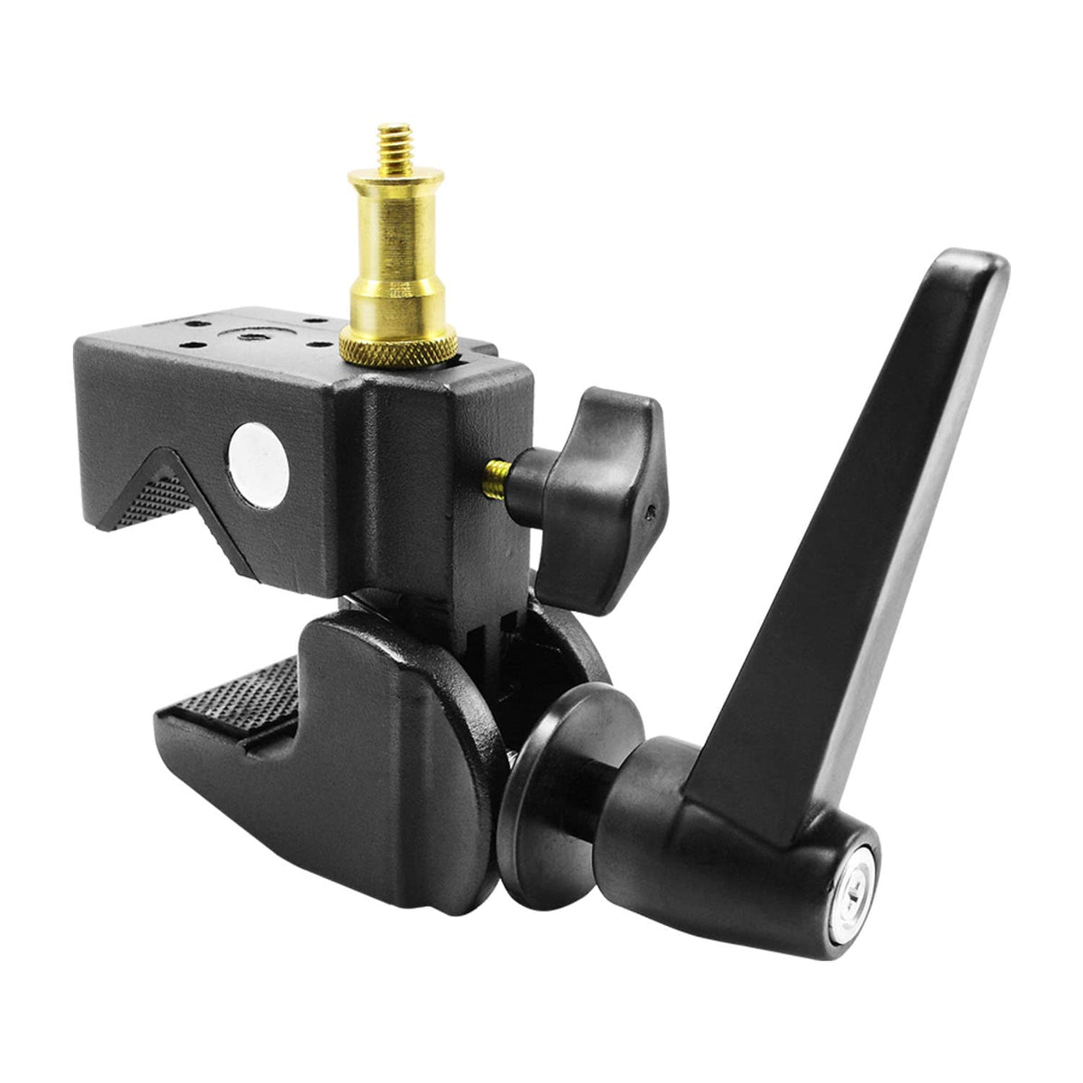 LimoStudio 1-Pack [Extra Super Heavy Duty] C Clamp with Metal Stud Universal 1/4' & 3/8' Screw for Multi Purposes, 40 Lbs High Loading Super Clamp, vs. Compared to 30 Lbs Market Standard, AGG1108