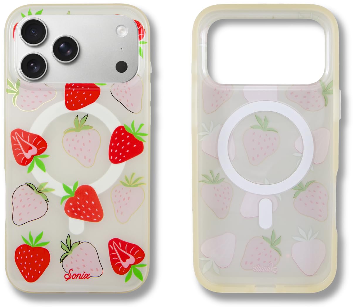 Sonix Case for iPhone 17 Pro Max | Compatible with MagSafe | 10ft Drop Tested | Wild Strawberries