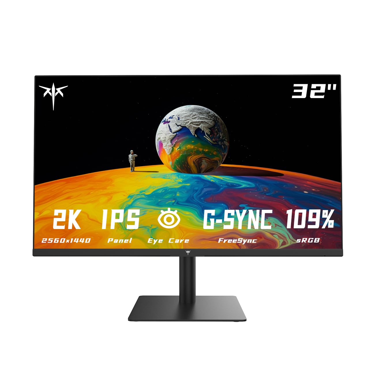Ktc 32 Inch 2K Monitor, 1440P Ips Computer Monitor, 100Hz Frameless Qhd Pc Monitor For Office & Gaming, Eye Care, G Sync/Freesyn