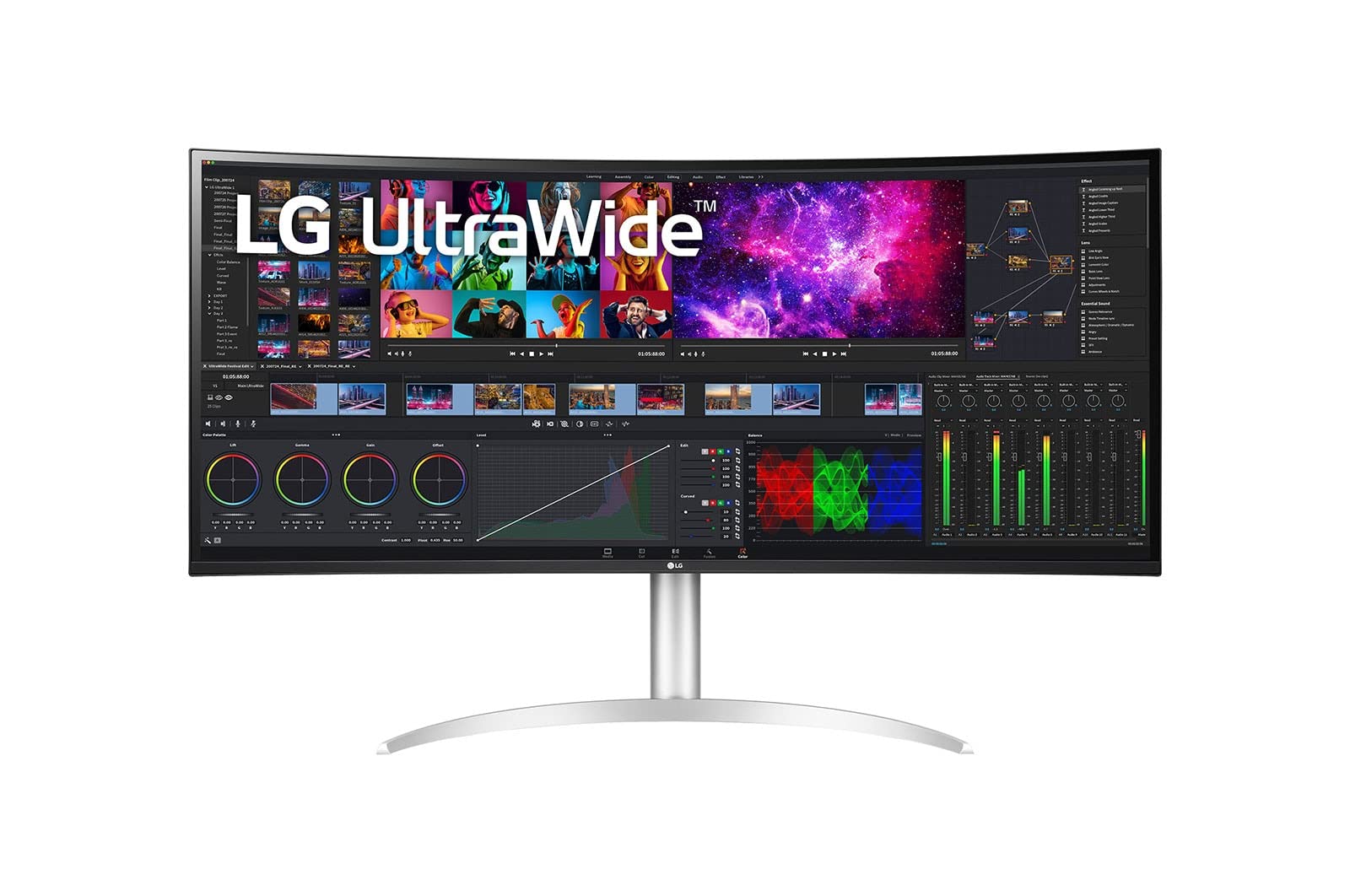 Lg 40Bp95C W 39.7'' Curved Ultrawide 5K2K Nano Ips Monitor With Thunderbolt 4 Connectivity