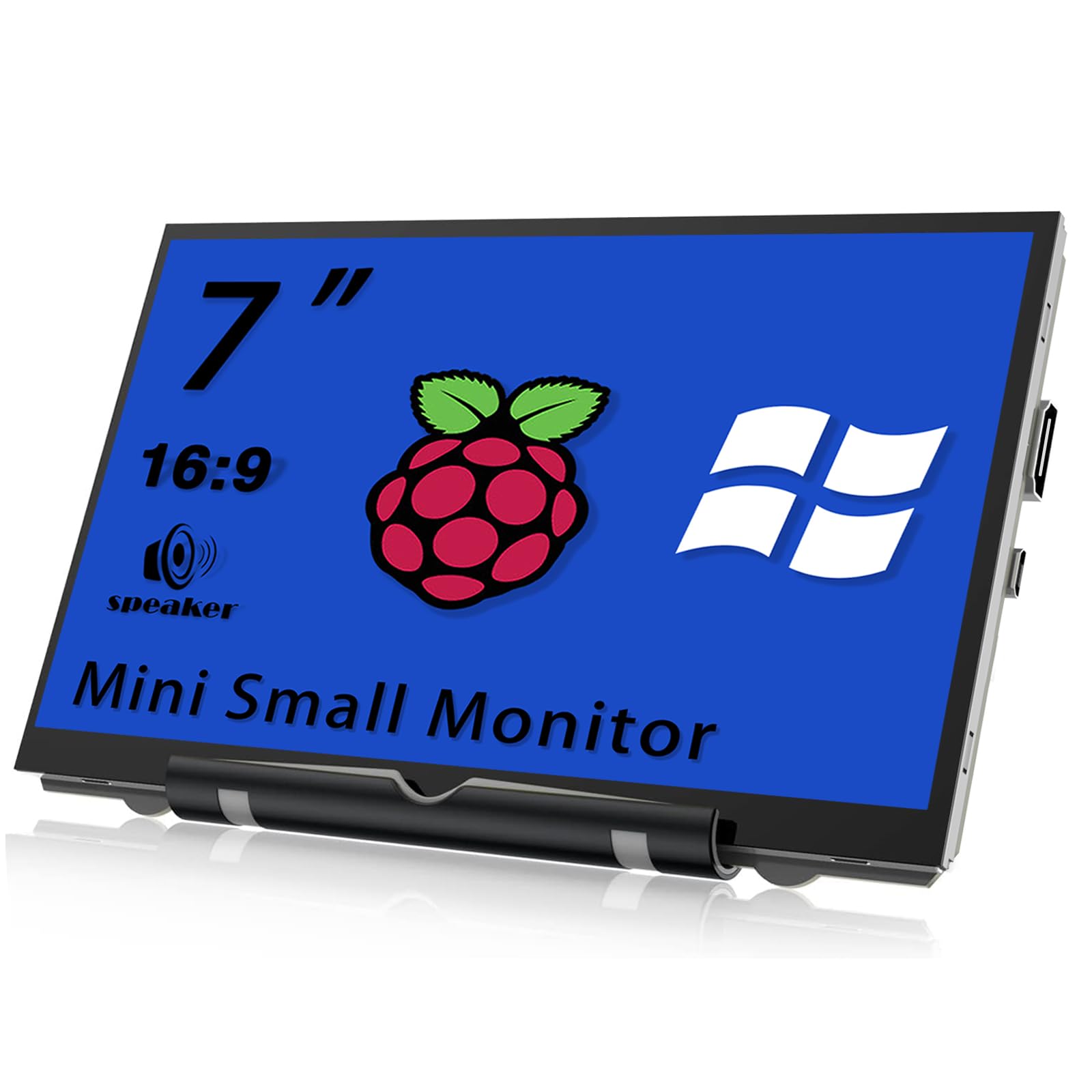 Hamtysan Upgraded Version 7'' Raspberry Pi Screen Hdmi Monitor 800X480 Lcd Screen Mini Small Monitor For Raspberry Pi 4/3/2/Zero