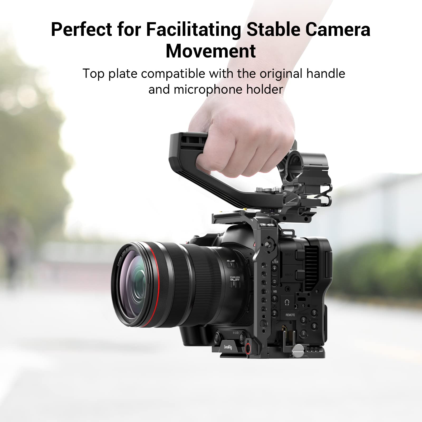 Smallrig Camera Cage Handheld Kit For Eos C70 For Canon With Nato Top Handle, Cable Clamp For Hdmi, Top Plate, Side Plate, Basep