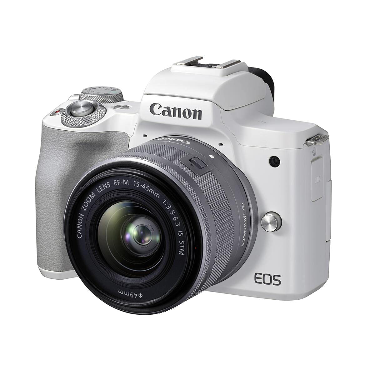Canon EOS M50 Mark II + EF-M 15-45mm is STM Kit White