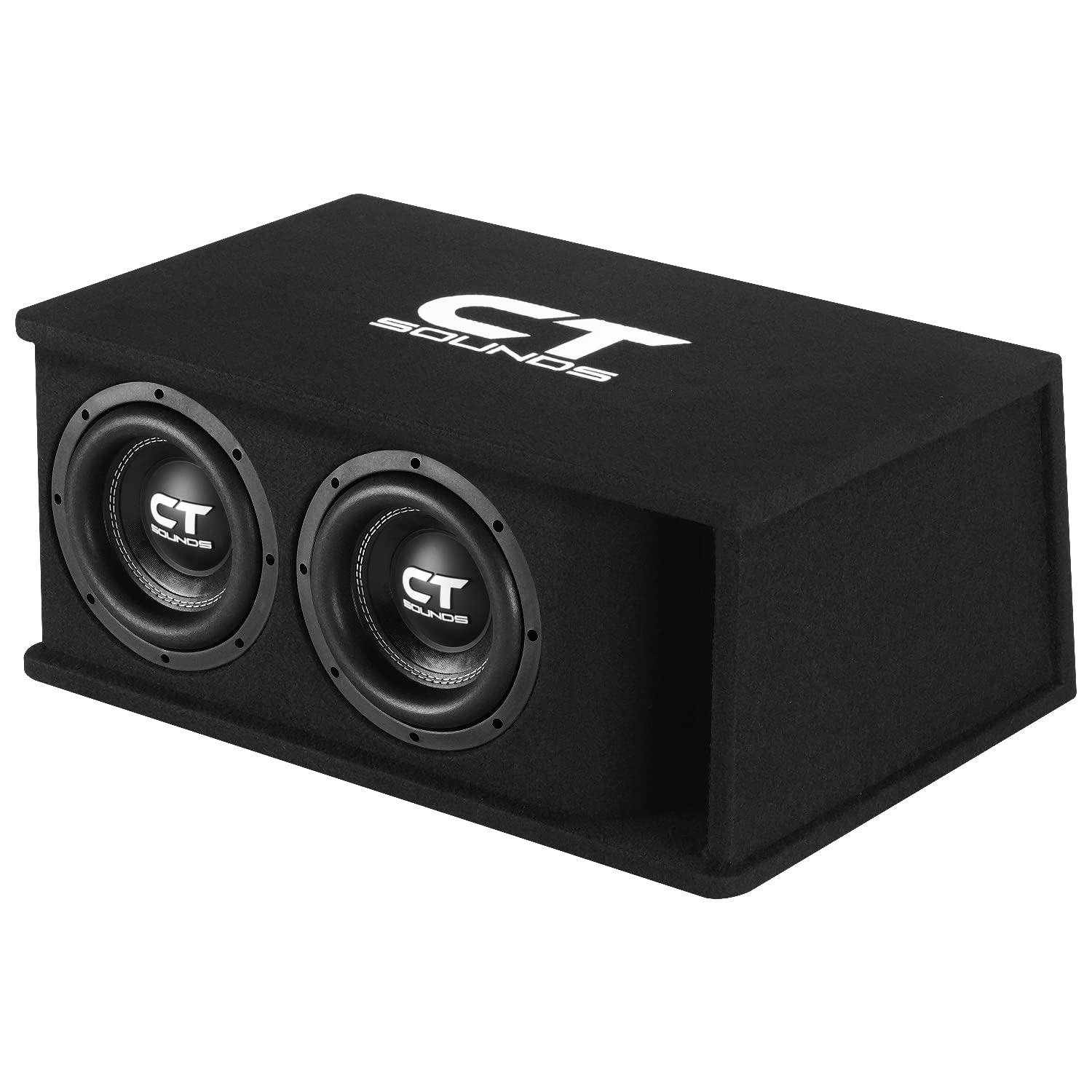 Ct Sounds Dual 8    1600W Loaded Tropo Series Ported Car Subwoofer Box   Tropo 2X8D4