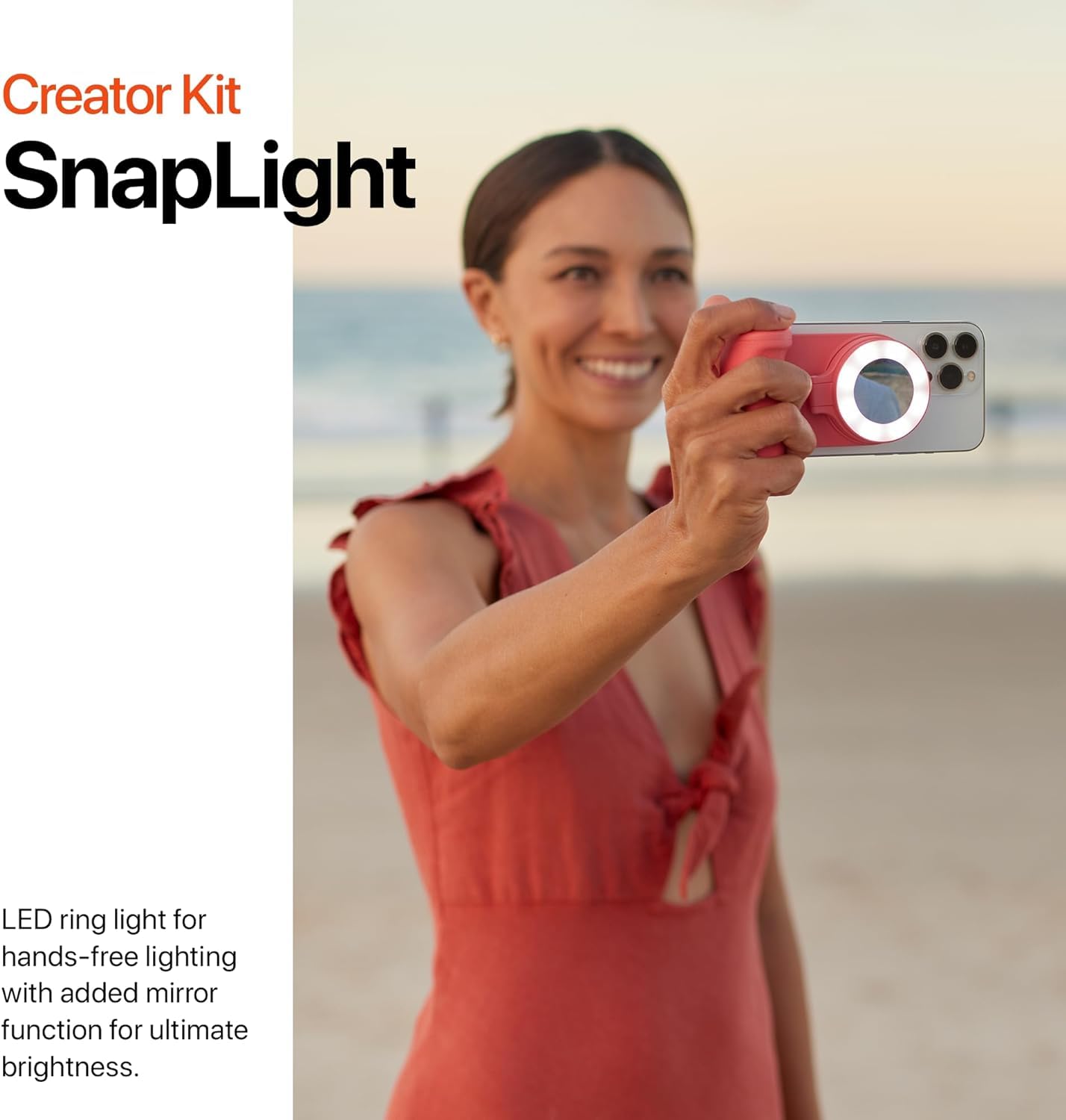 Shiftcam Snapgrip Creator Kit   Includes Snapgrip, Snaplight, Snappod And Carry Pouch   Magnetic Mount Snaps On To Any Phone | M