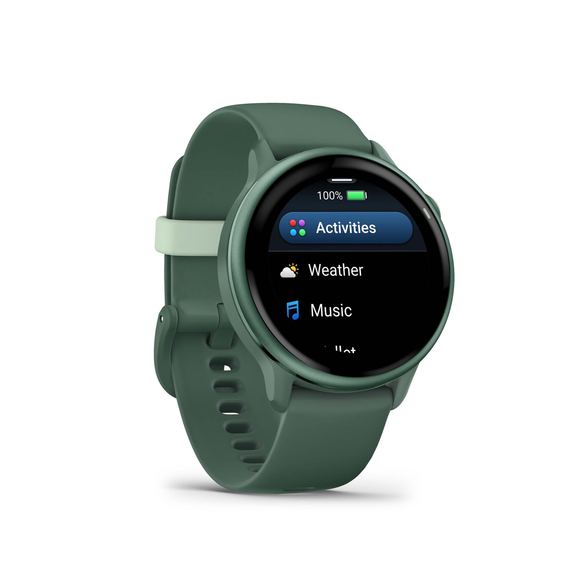 Garmin V  Voactive 6, Health And Fitness Gps Smartwatch, Amoled Display, Up To 11 Days Of Battery, Metallic Jasper Green With Ja