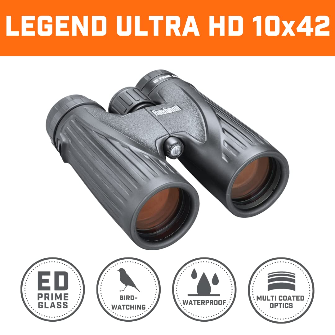 Bushnell Legend Ultra Hd 10X 42Mm Roof Prism Binocular