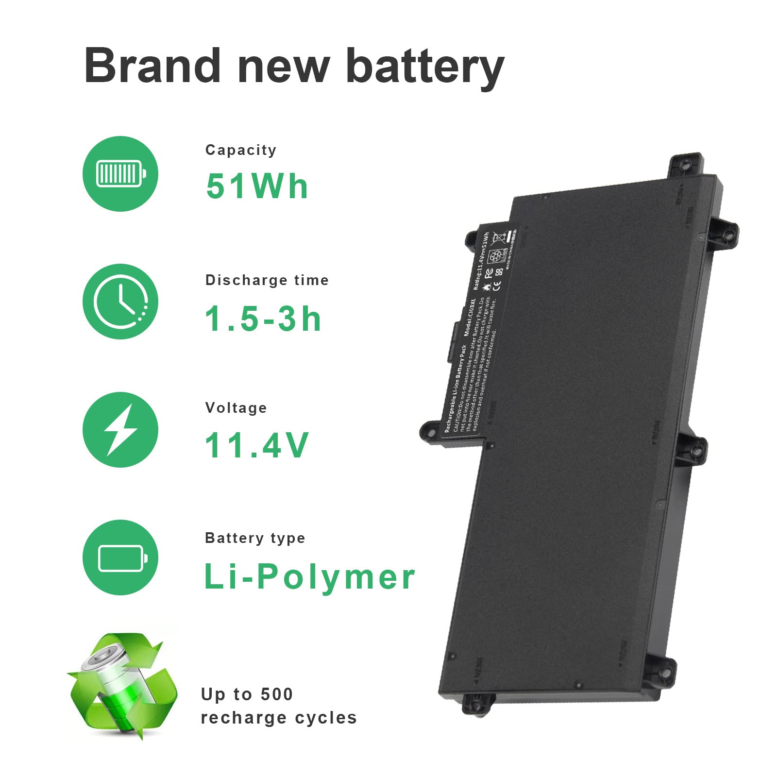 Fancy Buying New Ci03 Ci03Xl Laptop Battery For Hp Probook 640 G2 645 G2 650 G2 655 G2 640 G3 645 G3 650 G3 655 G3, Fit Cio3Xl C