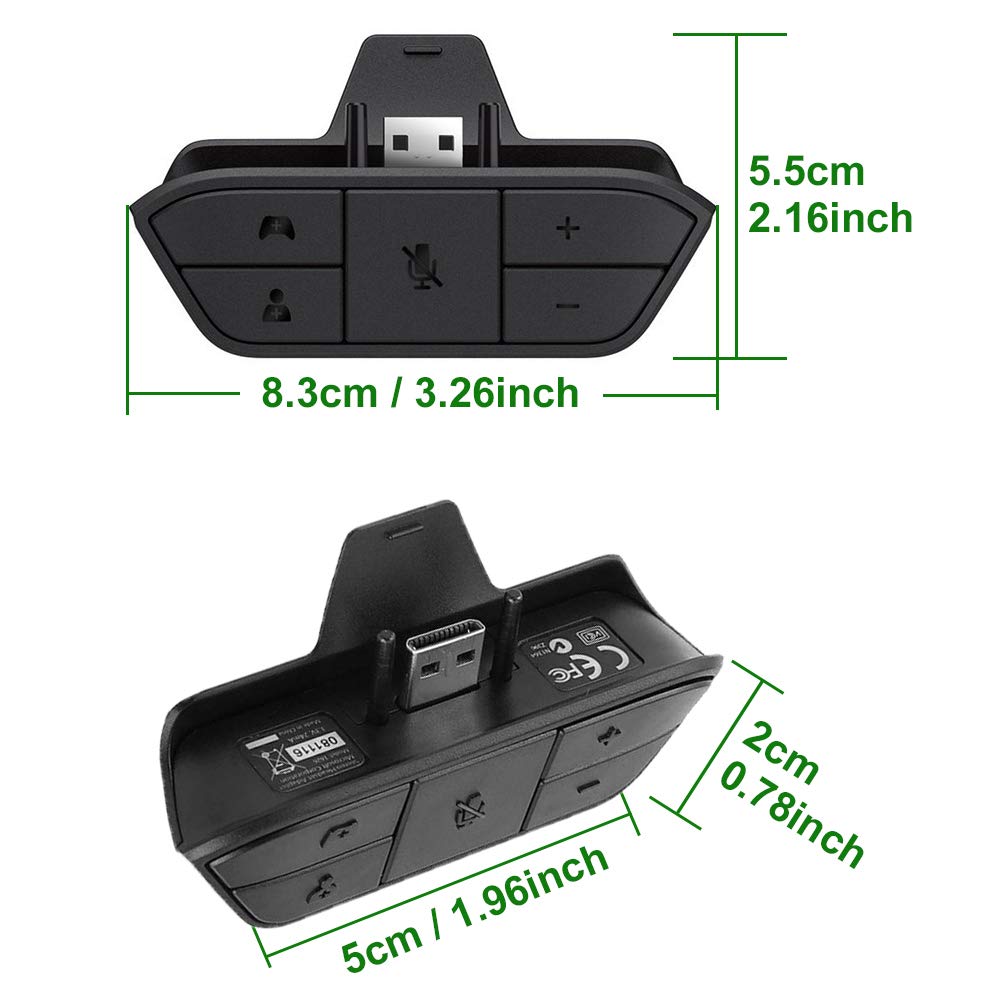 Stereo Headset Adapter For Xbox One And Xbox Series X|S And Elite Controller   Headphone Audio Converter For Voice Chat & Game S
